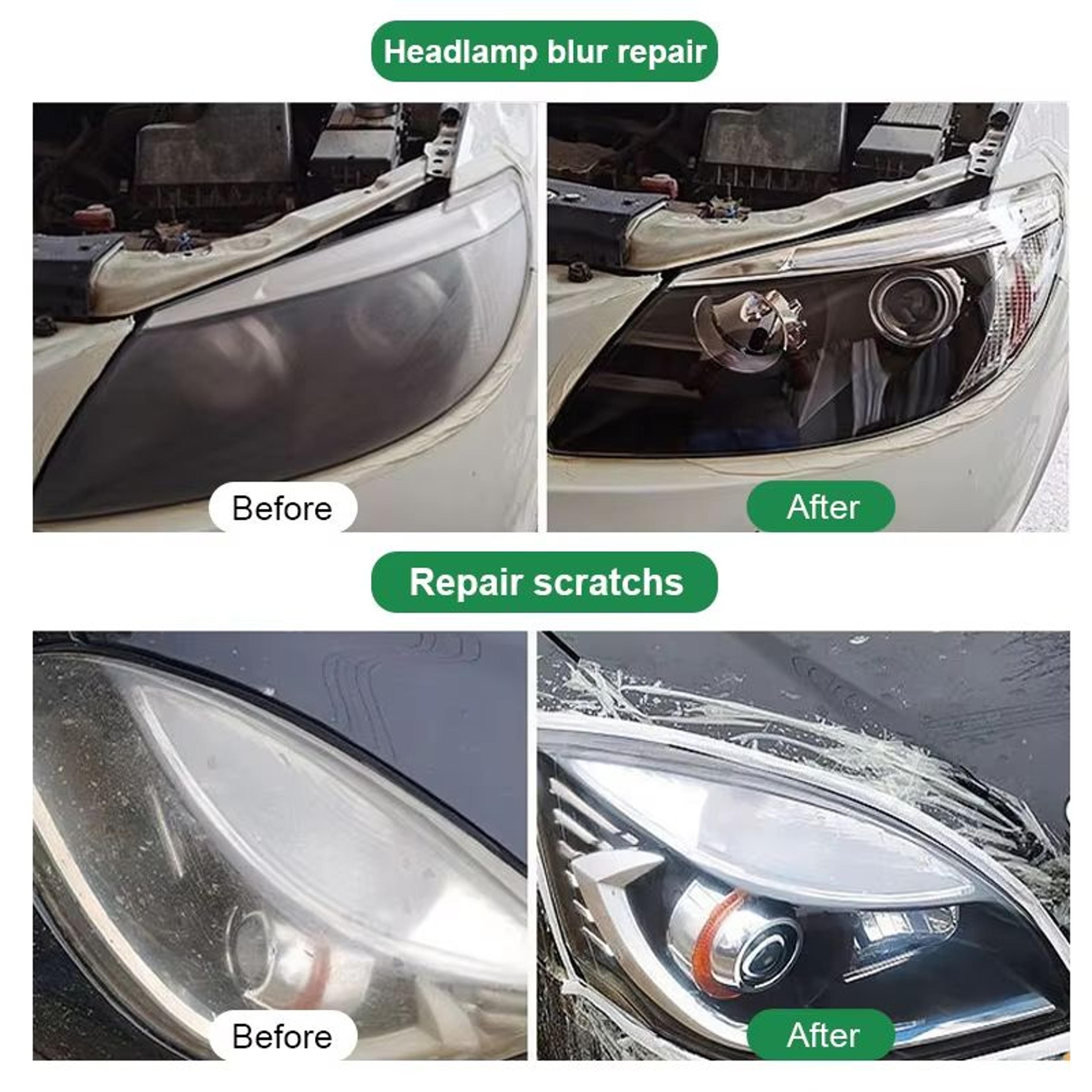 Car Headlight Restoration Polishing Kit With Scratch Remover And Oxidation Cleaner 4