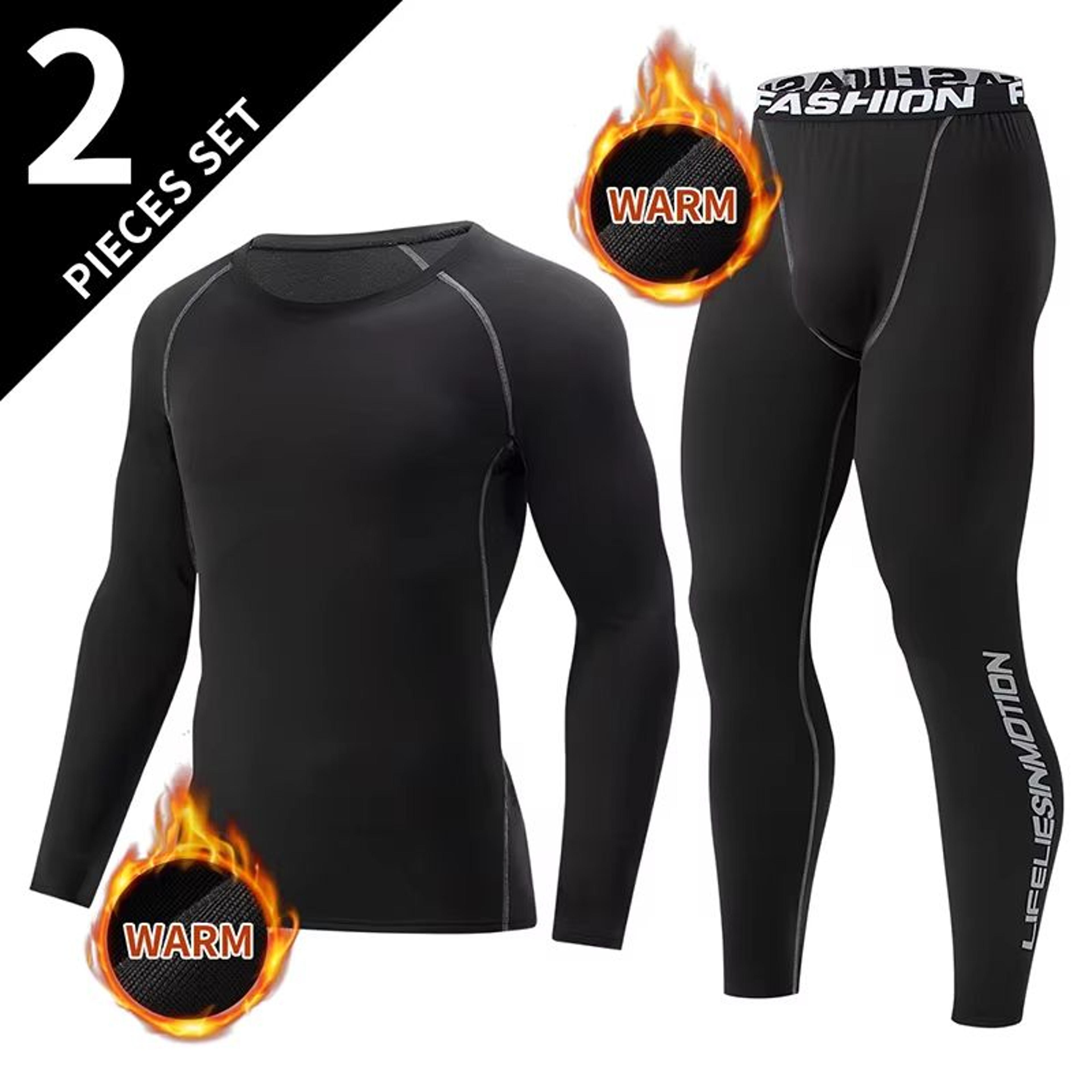 Mens 2Piece Warm Corset Ski Jacket And Trousers Thermal Active Suit 0