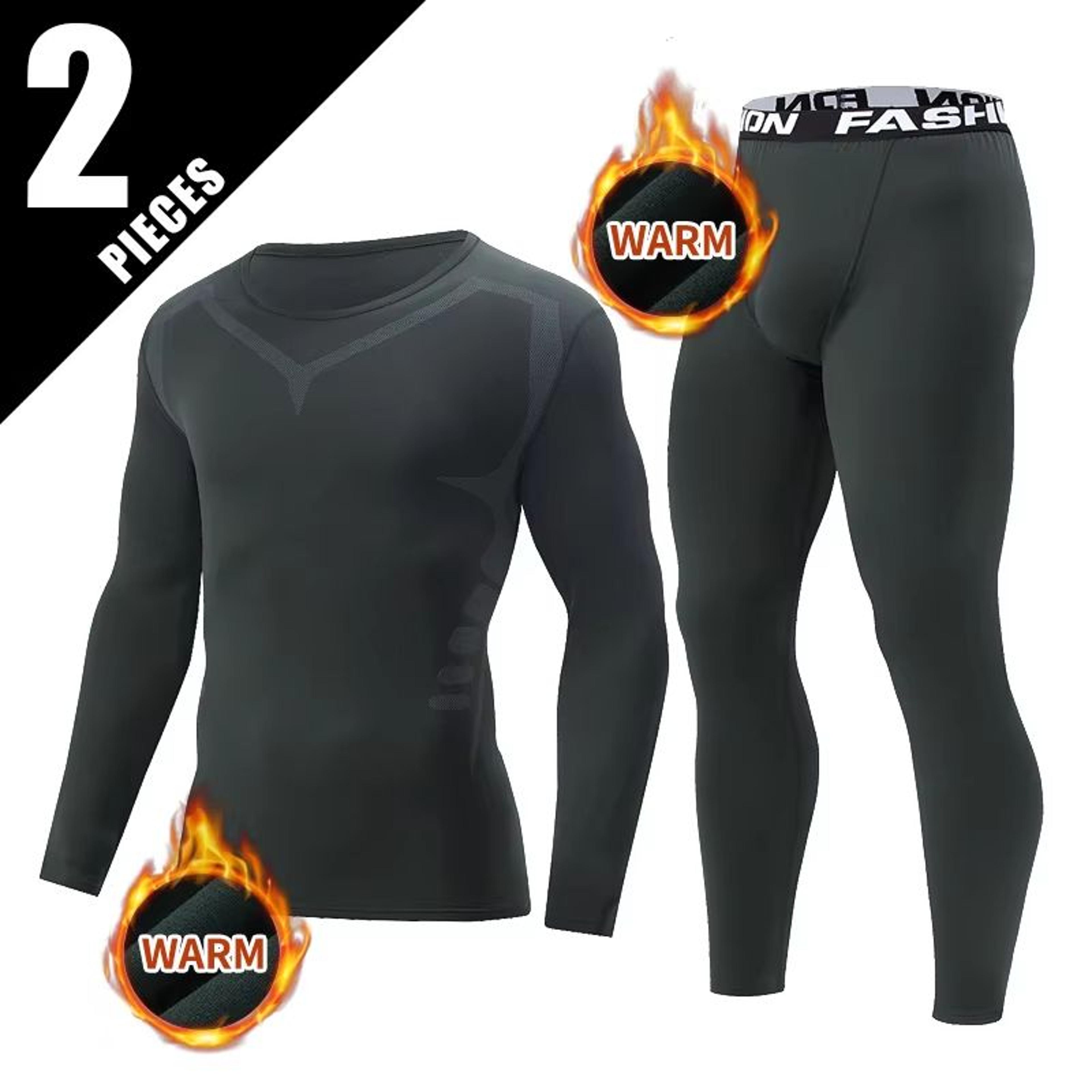 Mens 2Piece Warm Corset Ski Jacket And Trousers Thermal Active Suit 9