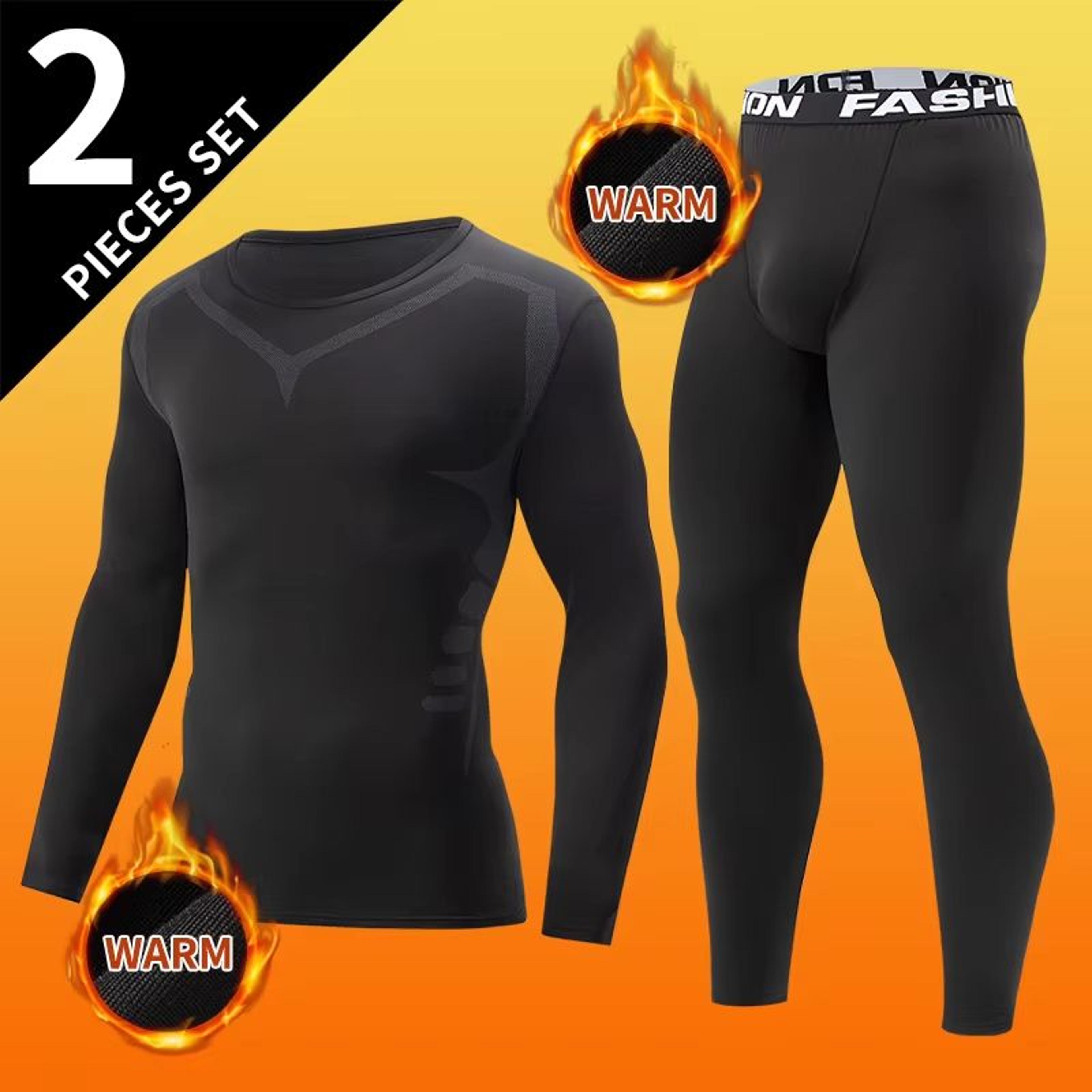 Mens 2Piece Warm Corset Ski Jacket And Trousers Thermal Active Suit 6