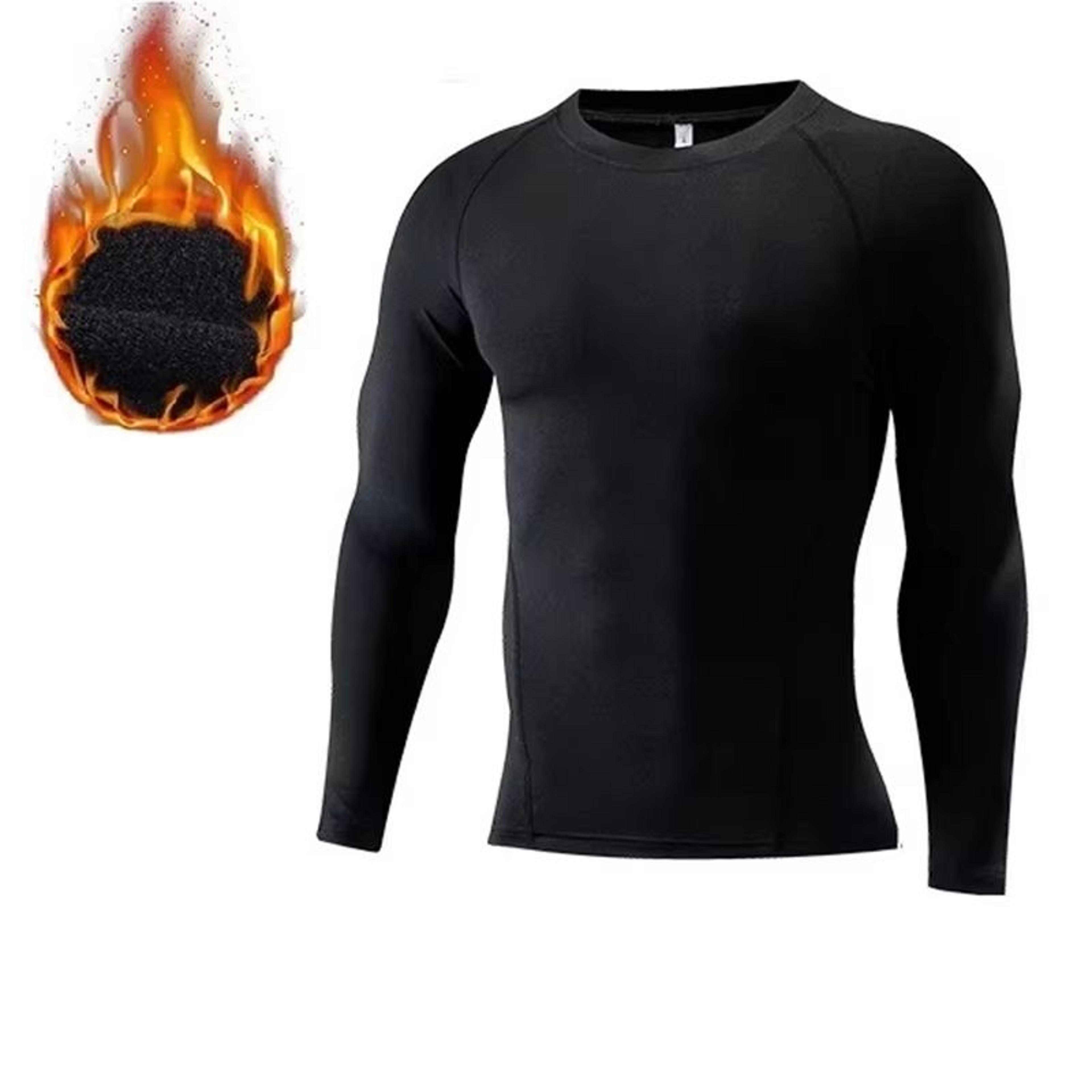Mens 2Piece Winter Warm Fleece Thermal Underwear Set With Long Johns And Compression Tights 9