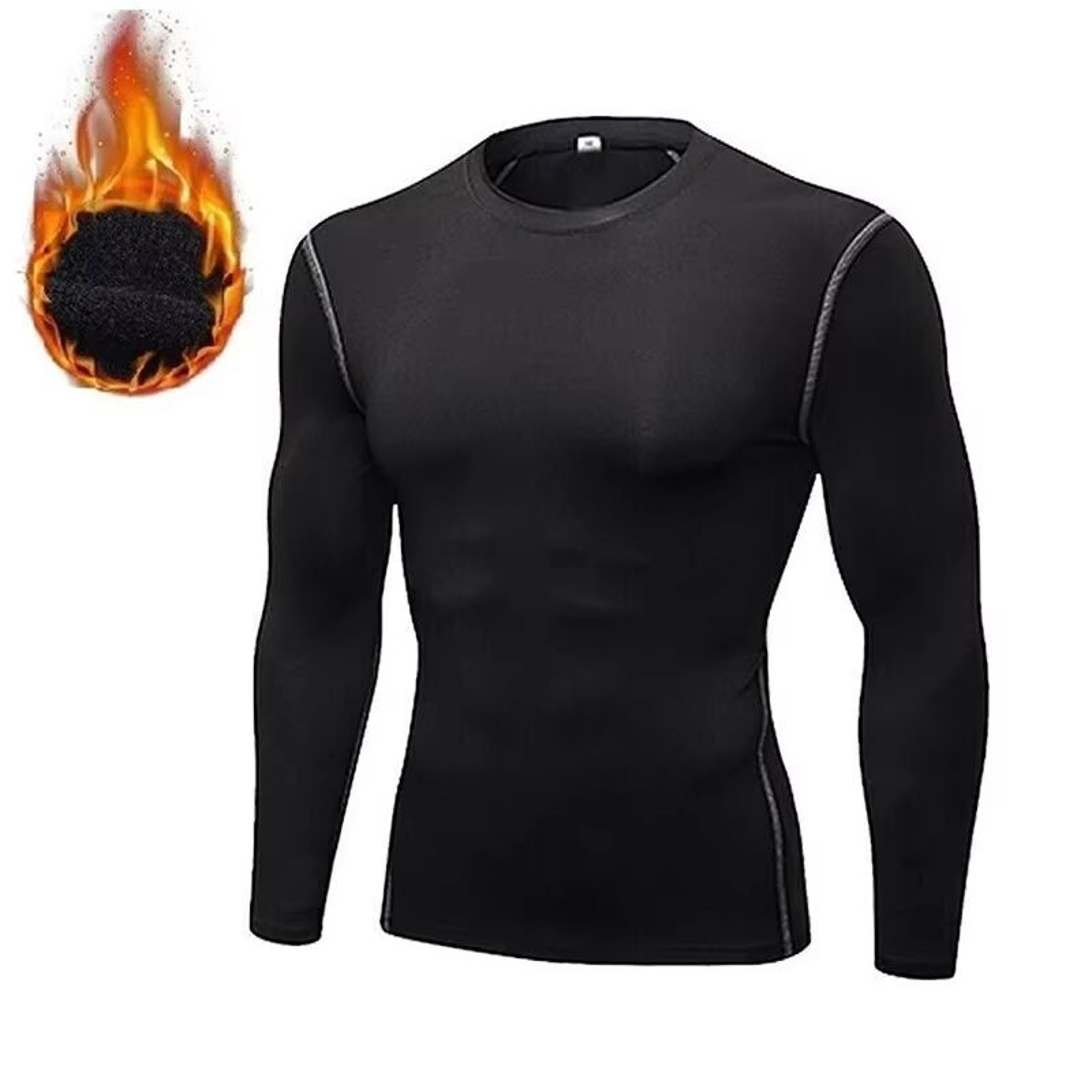 Mens 2Piece Winter Warm Fleece Thermal Underwear Set With Long Johns And Compression Tights 6