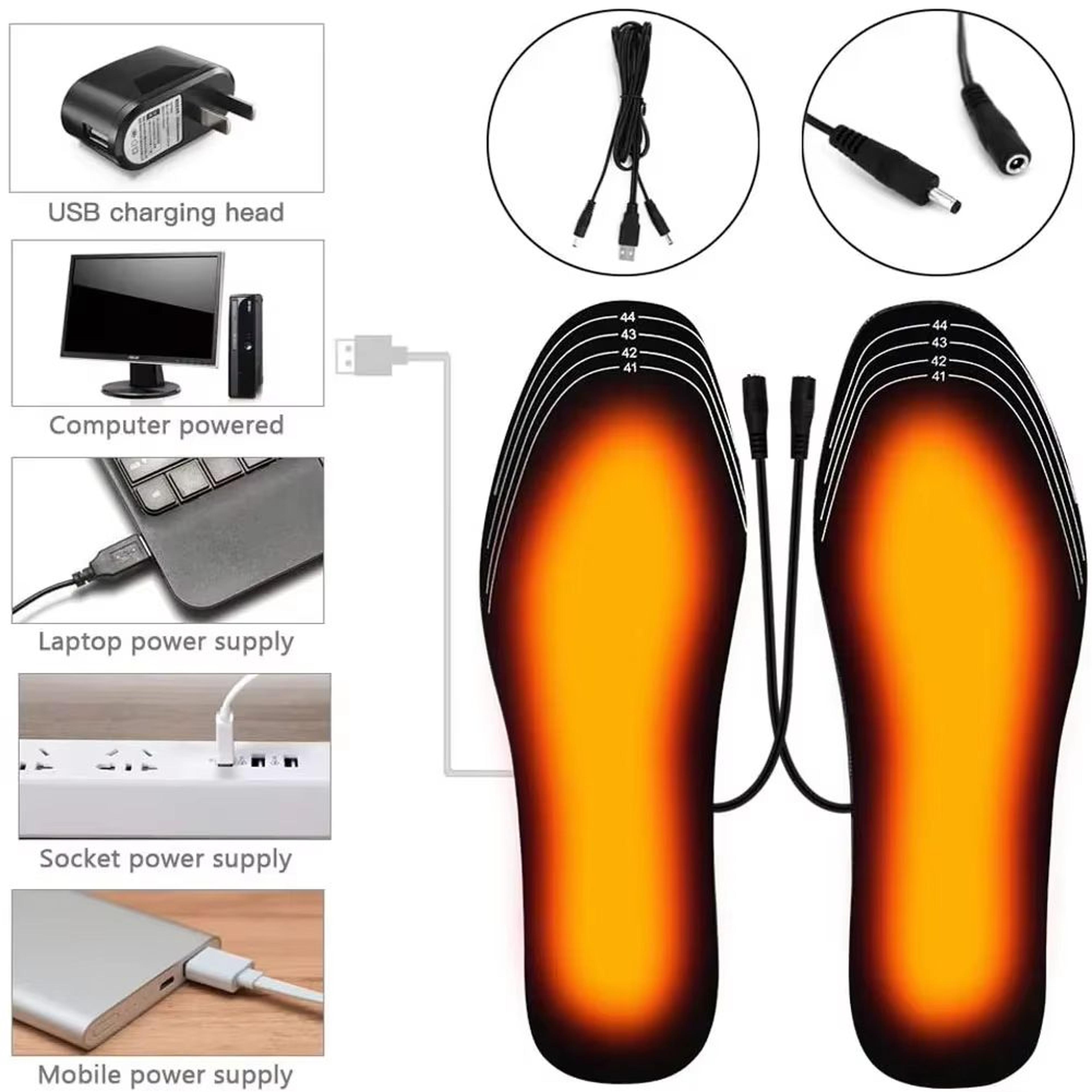 USB Heated Electric Insoles Warm Foot Warming Pads For Winter Outdoor Sports 2