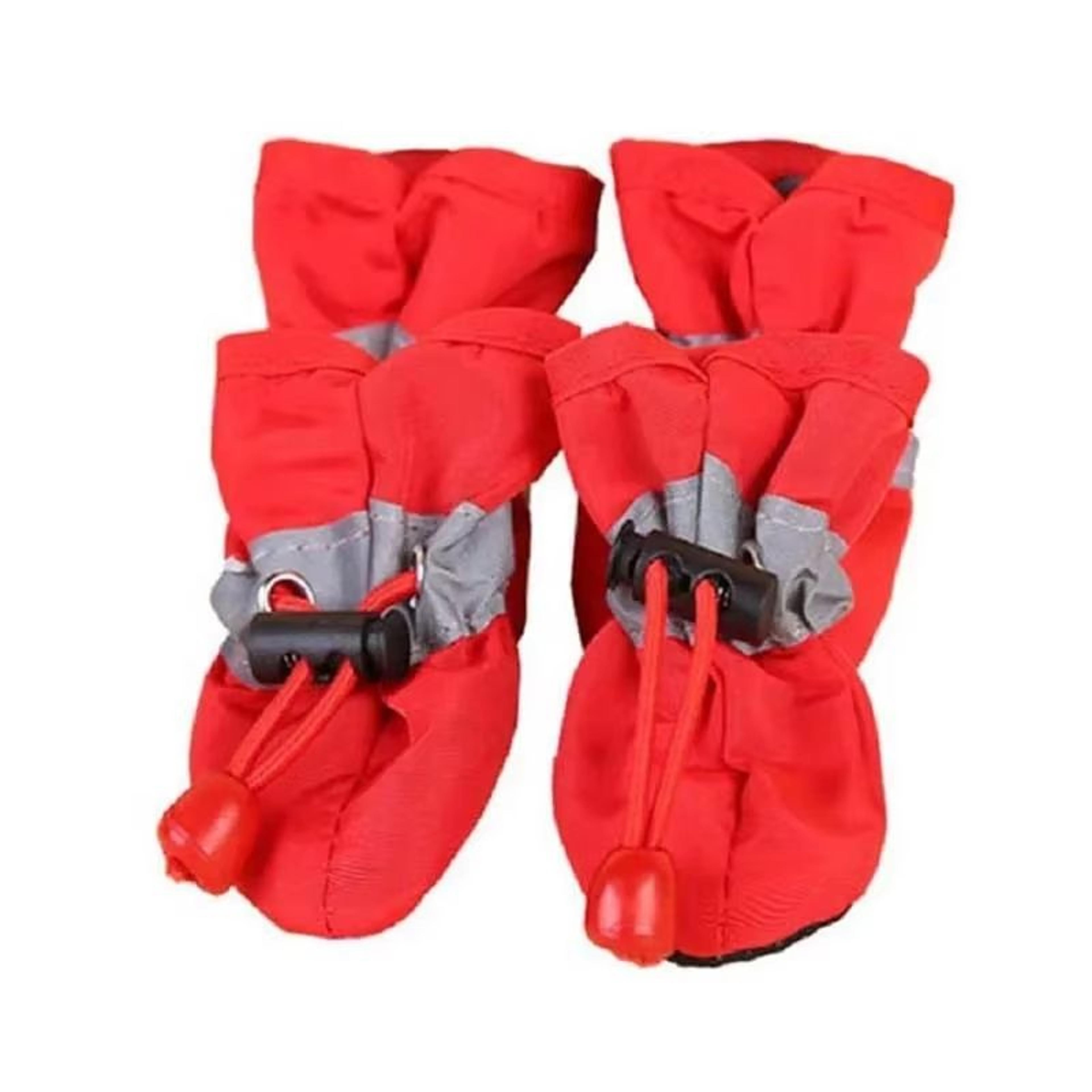Waterproof AntiSlip Pet Dog Shoes  4Piece Warm Snow Rain Boots For Small Dogs  Cats 9