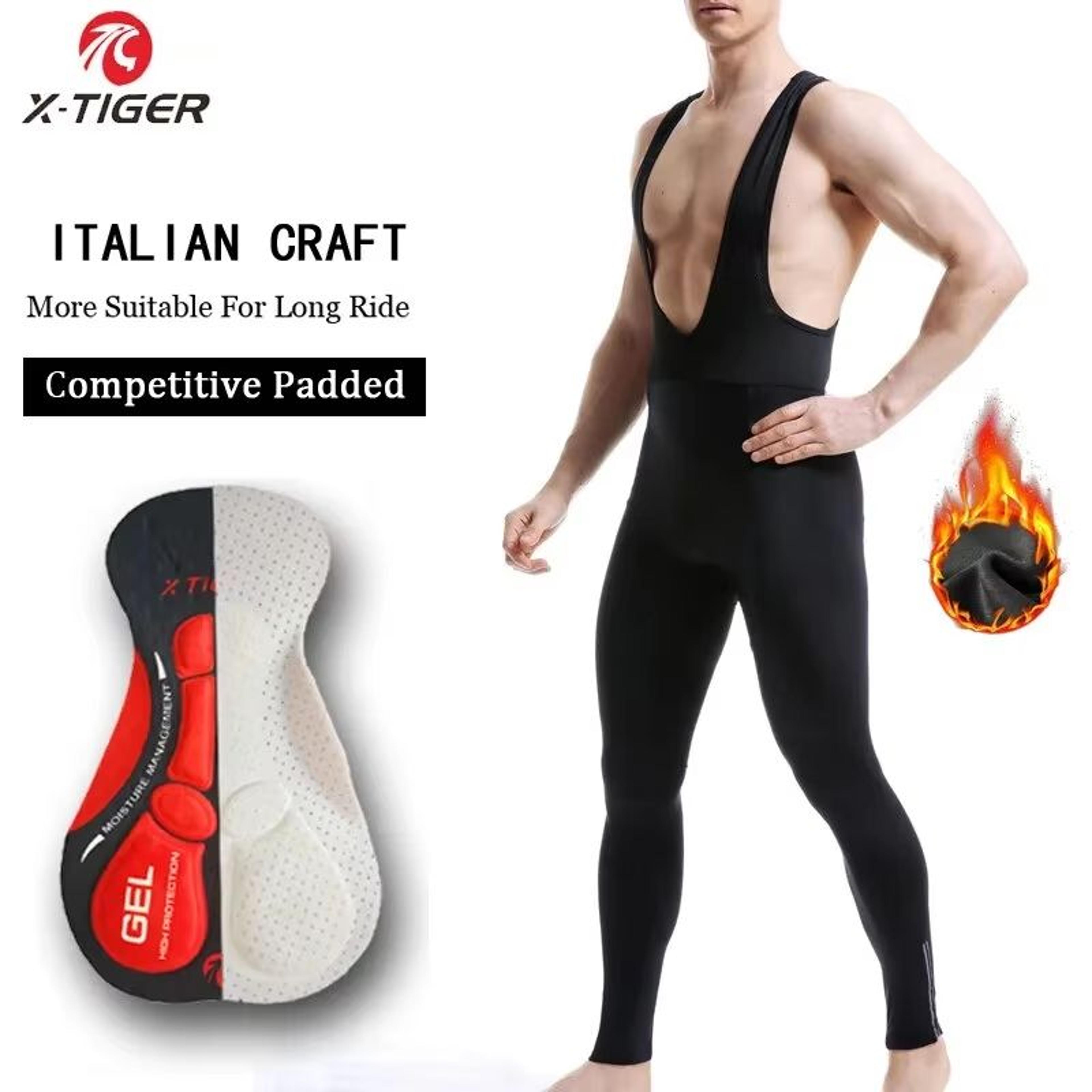 XTIGER Winter Thermal Cycling Bib Trousers With Coolmax 5D Gel Pad 0