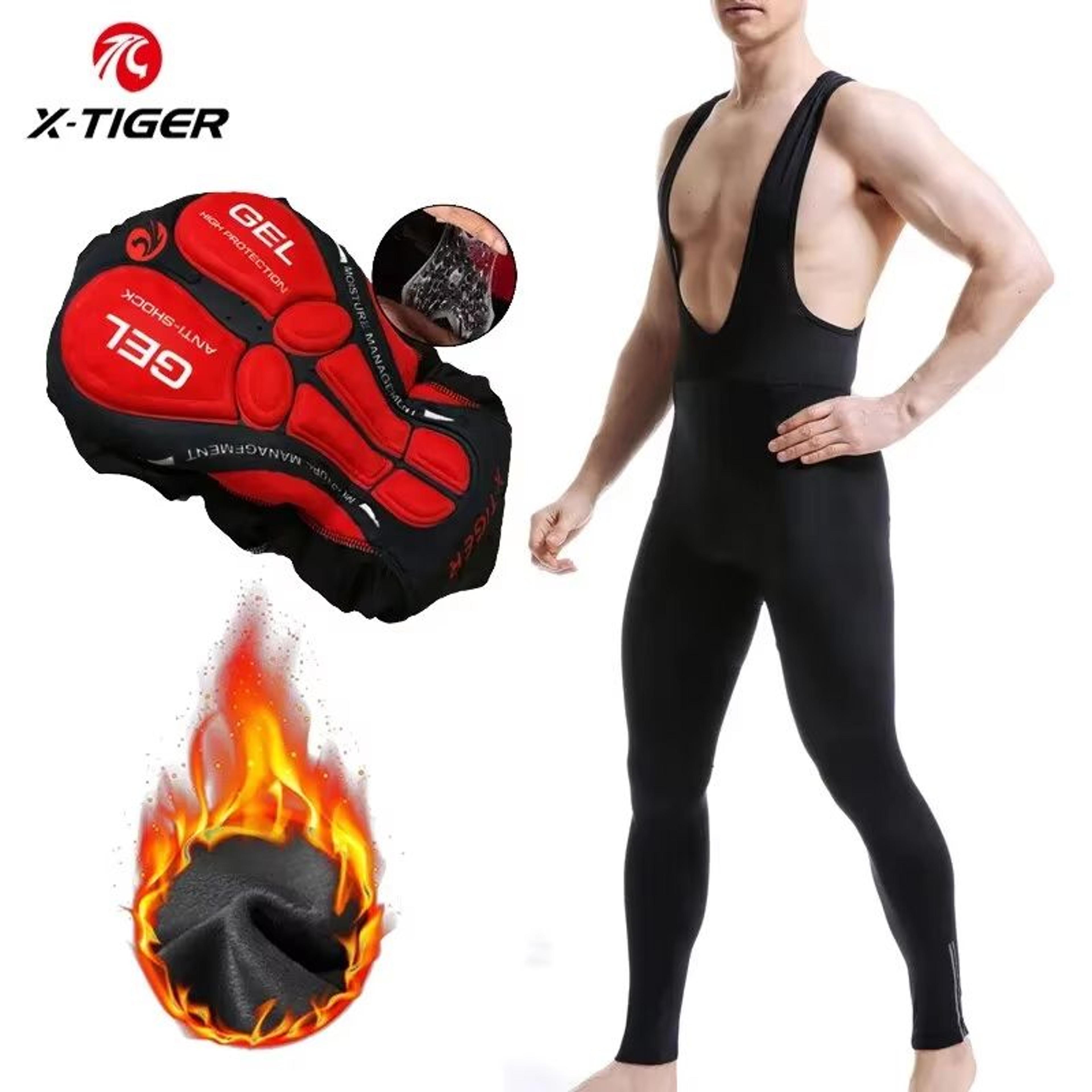 XTIGER Winter Thermal Cycling Bib Trousers With Coolmax 5D Gel Pad 6