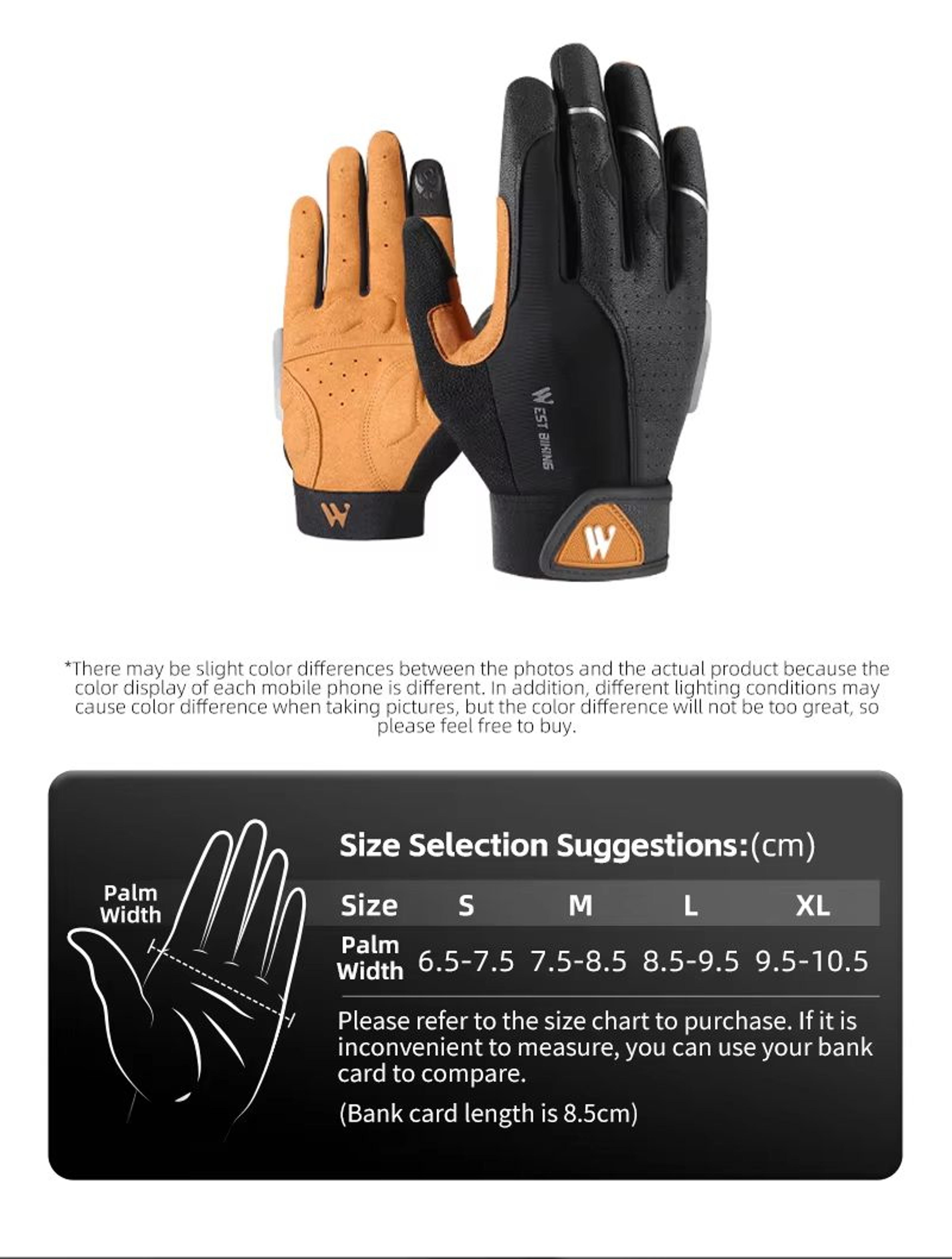 WEST BIKING Full Finger Cycling And Outdoor Sports Gloves For Men And Women 5