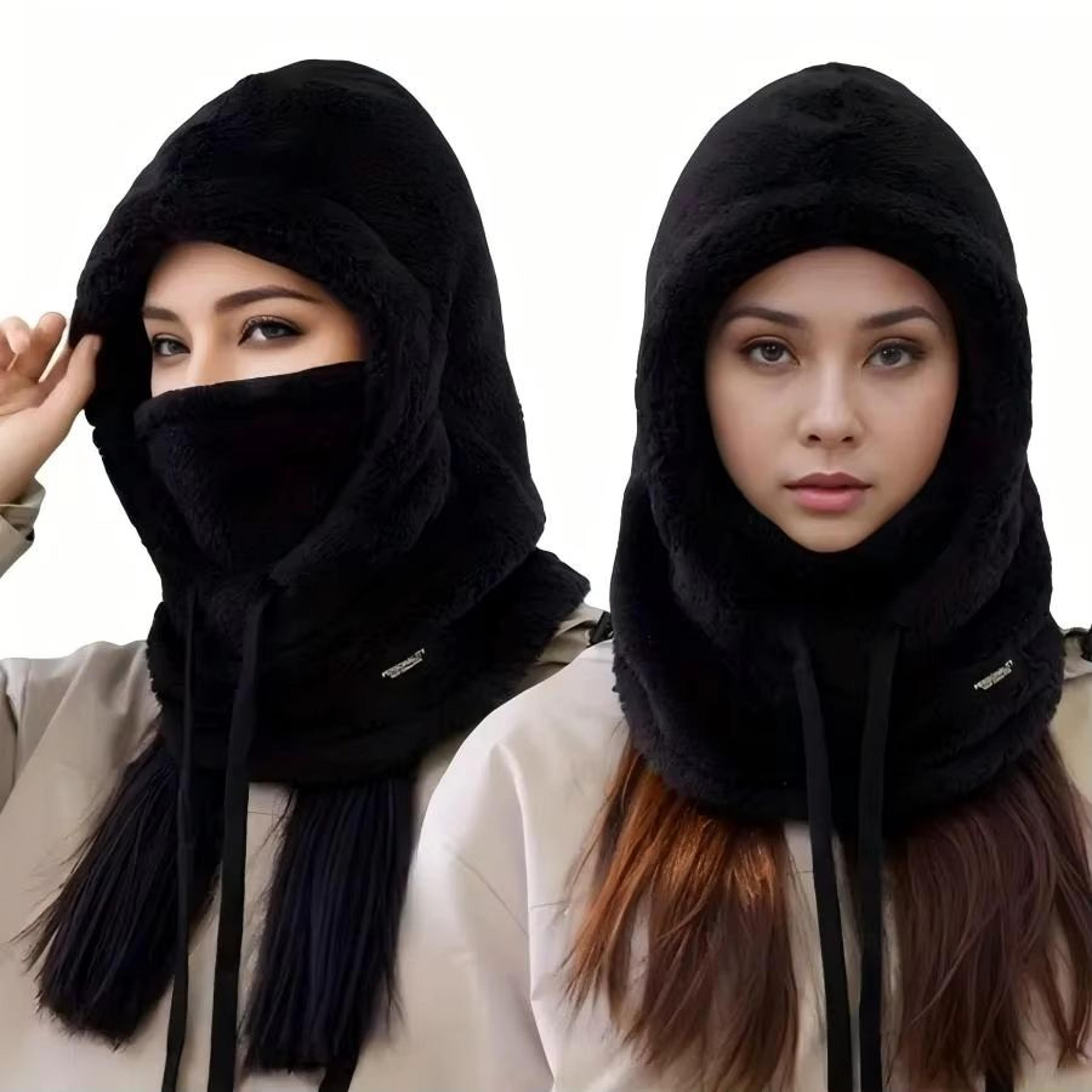 Winter Thermal Windproof Balaclava Ski Hood With Adjustable Neck Cover Full Face Mask 2