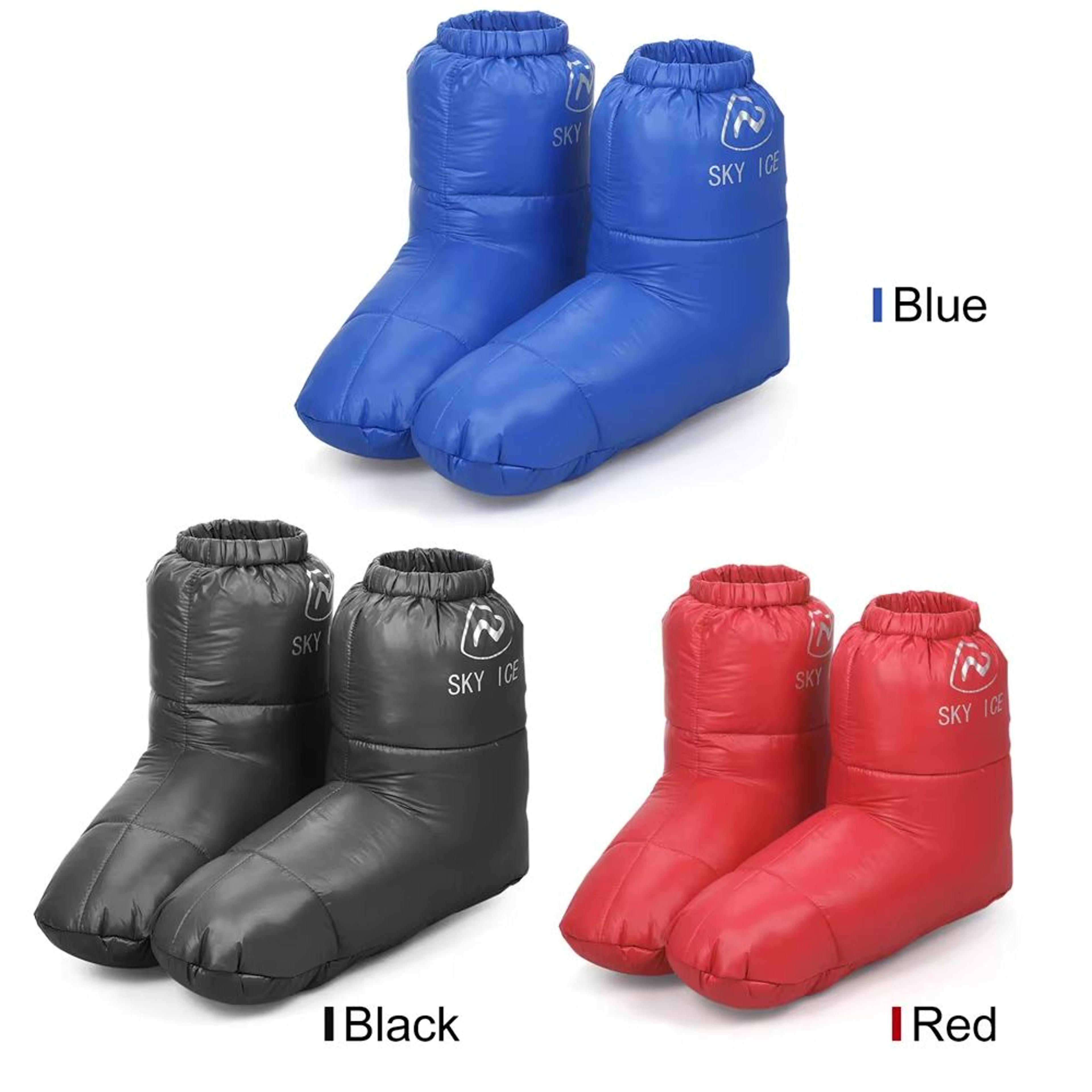 Winter Thermal 90 White Duck Down Waterproof Sleeping Boot Slipper Booties For Warm Feet 1