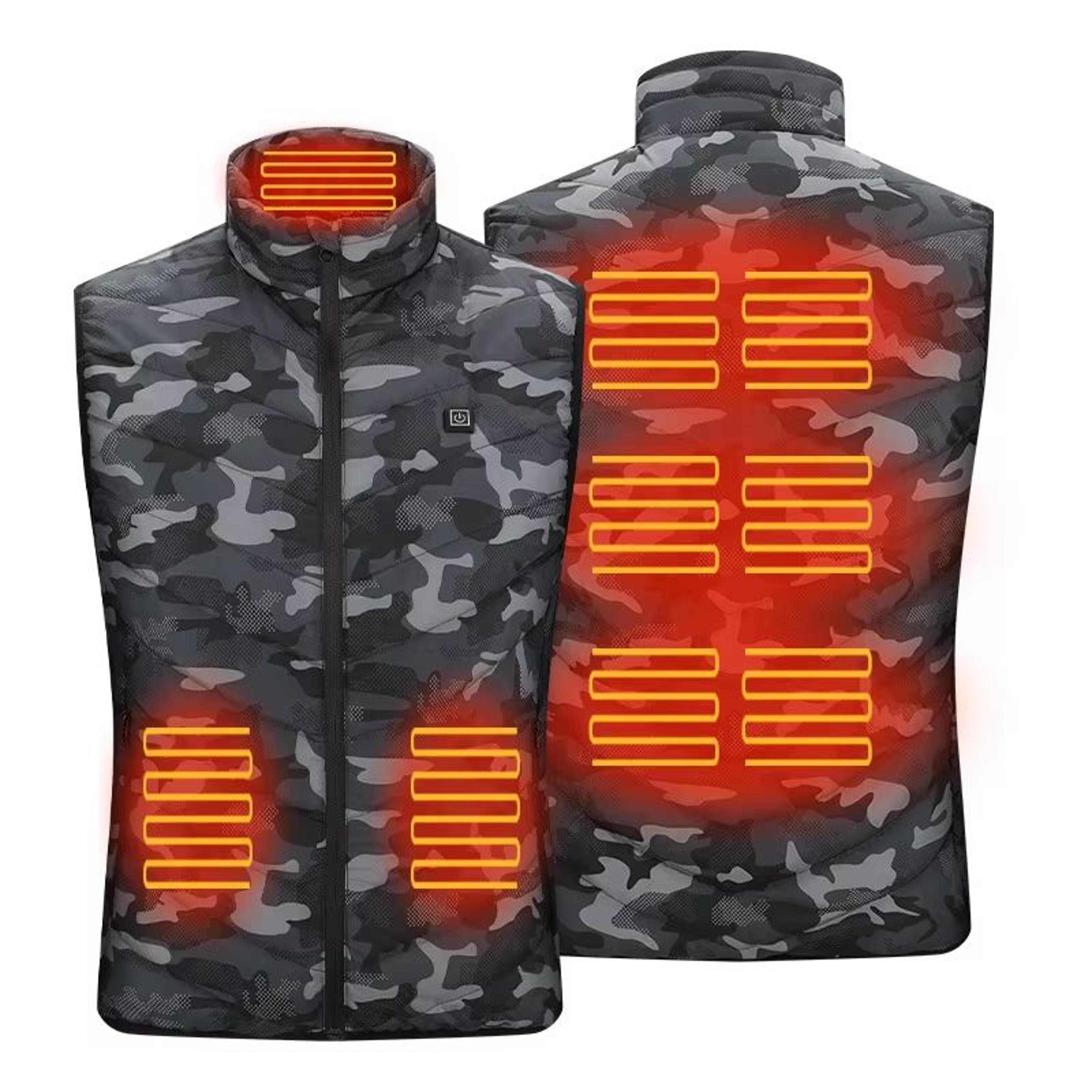 Electric Heated Vest With 9 Warmth Zones USB Powered Body Warmer For Men And Women 3