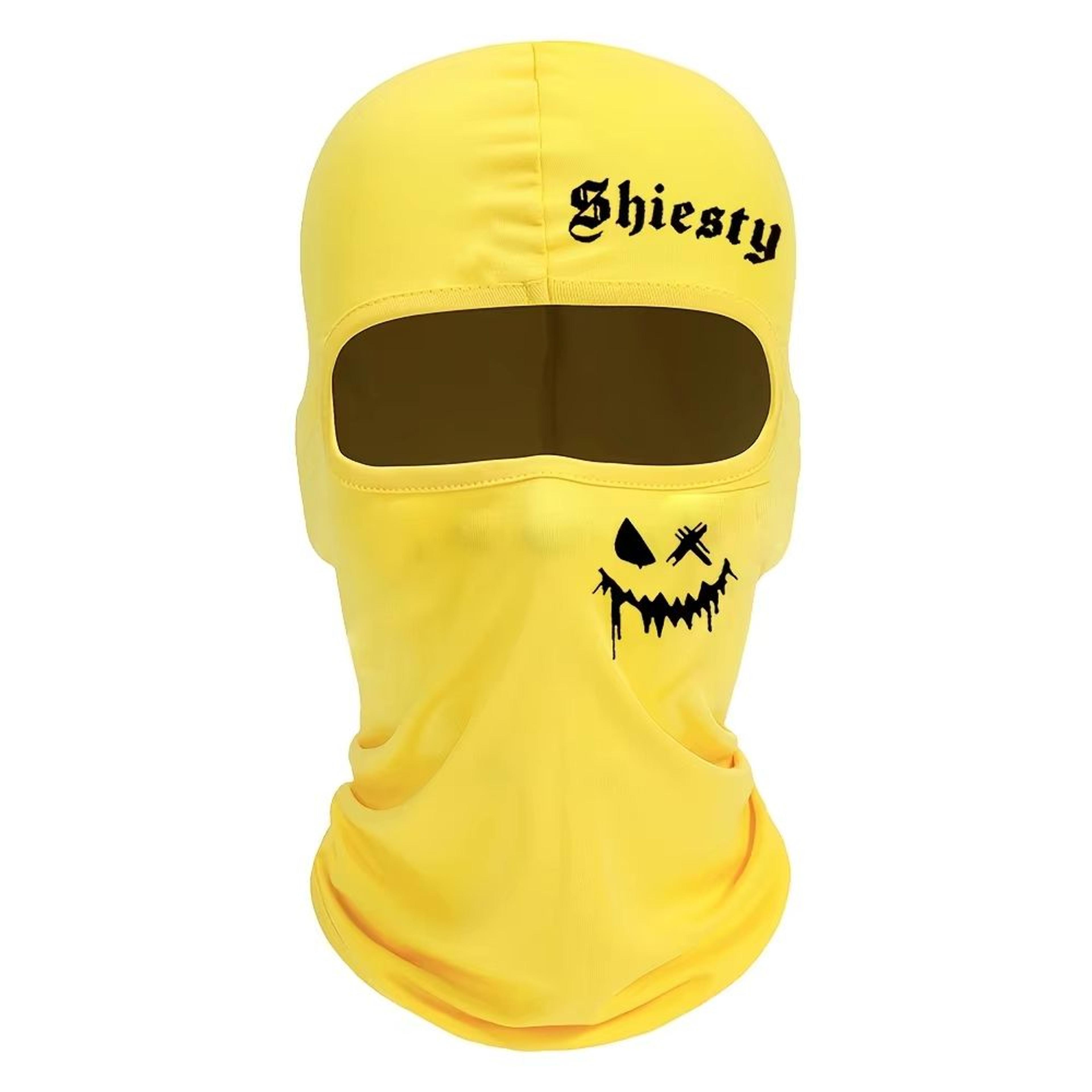 Smiling Face Print Unisex Balaclava Neck Cover Mask 15