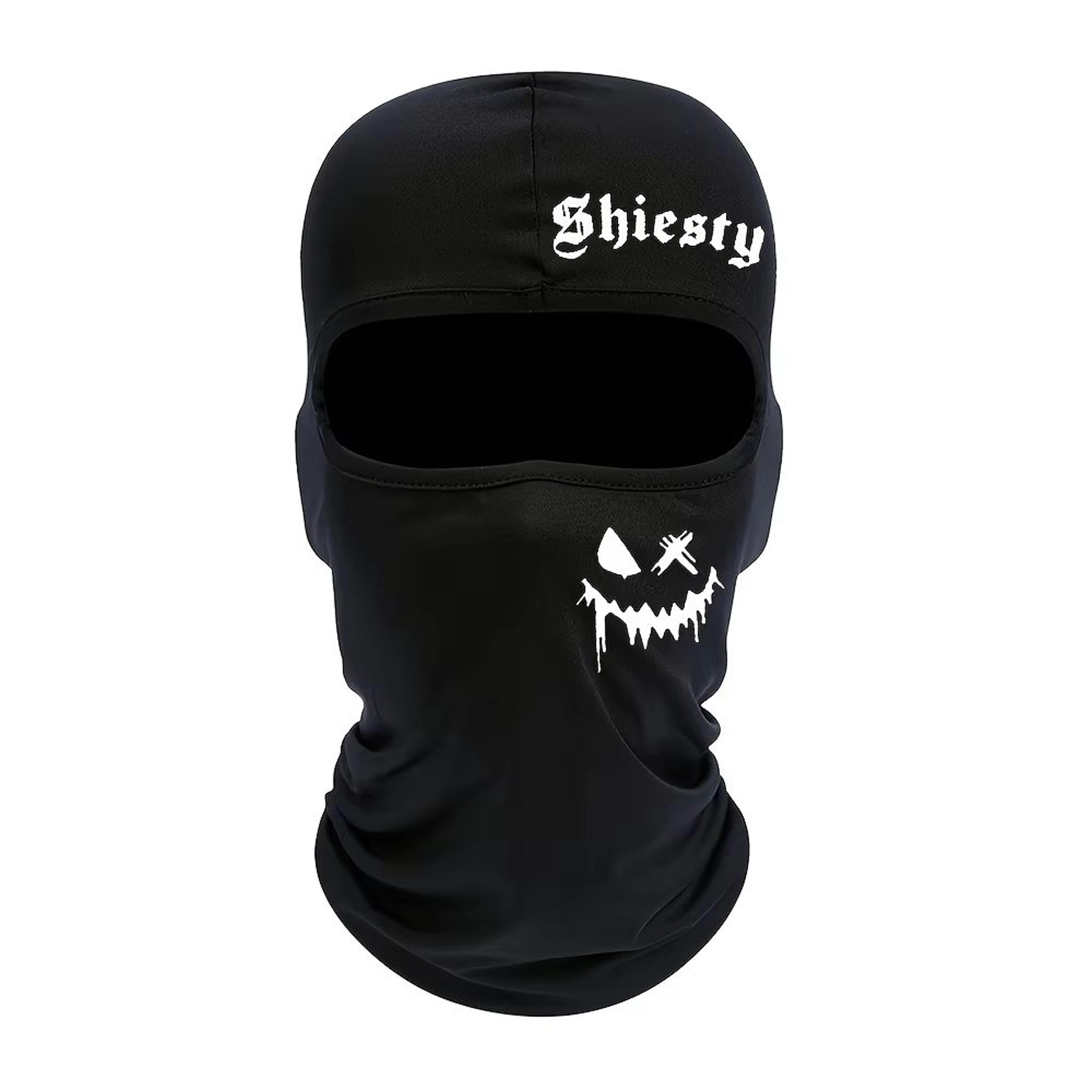 Smiling Face Print Unisex Balaclava Neck Cover Mask 8