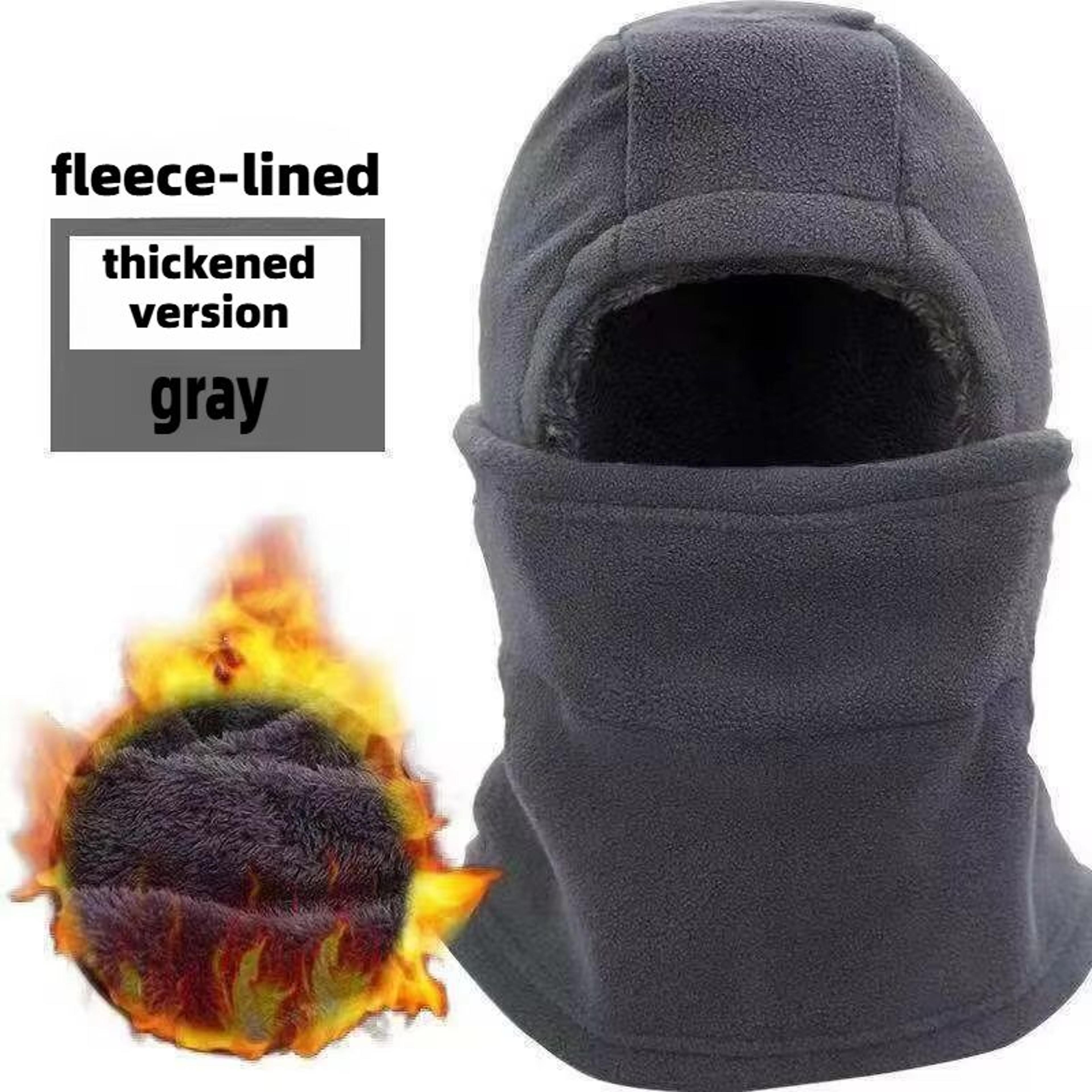 Unisex Winter Ski Hat With Fleece Lining And Thick Knitted Balaclava Neck Warmer 10