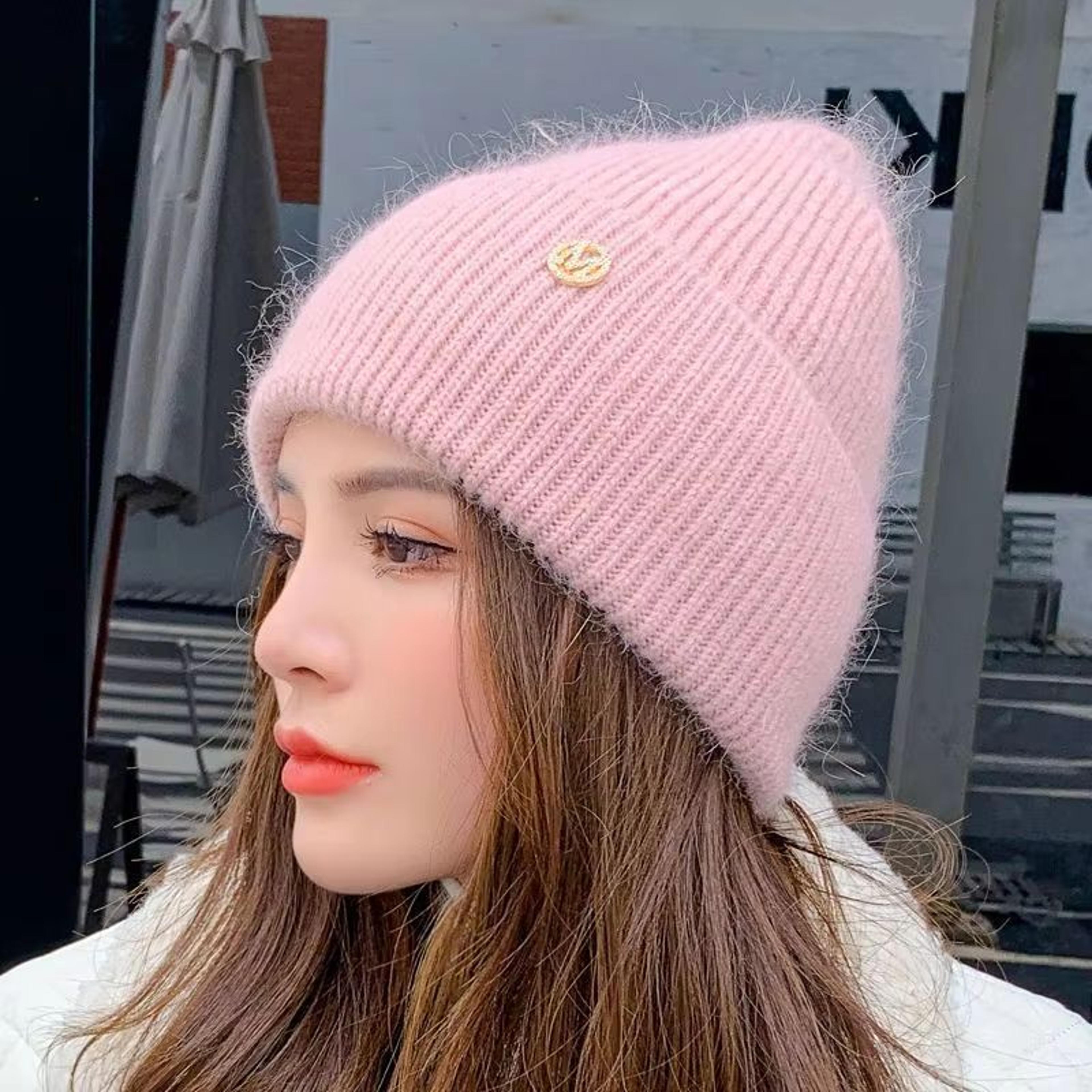 Womens Winter Windproof Layered Knitted Beanie Hat 5