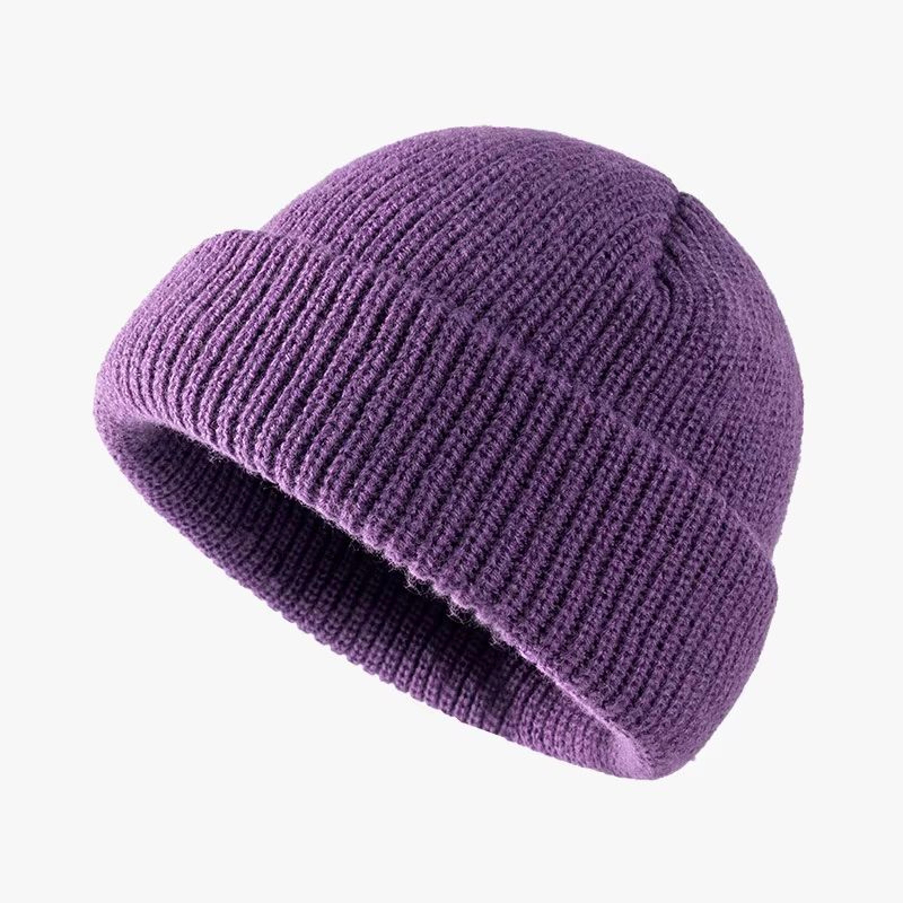 Unisex Knitted Melon Skin Winter Beanie Hat 15