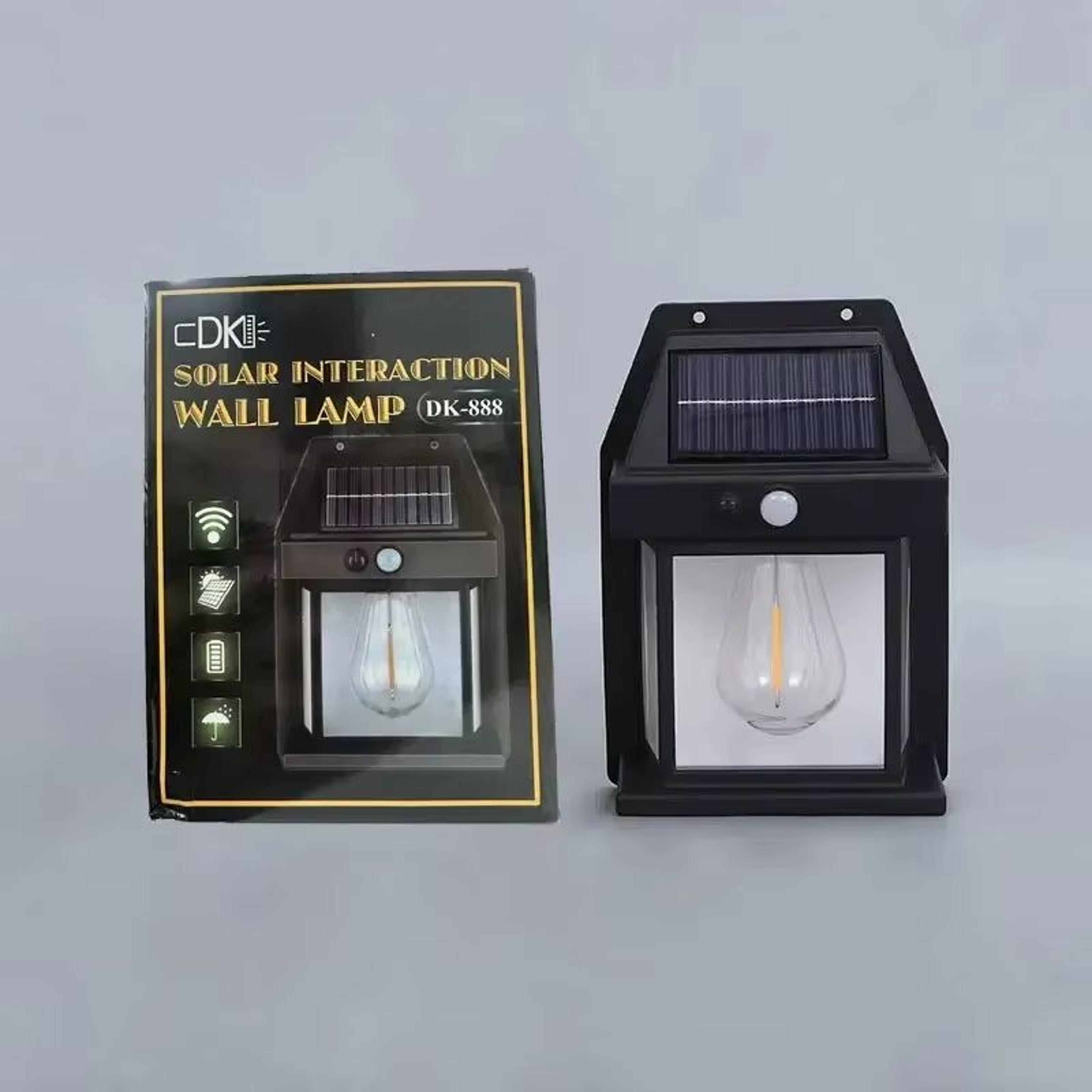 Solar Motion Sensor Outdoor Wall Lamp With 3 Lighting Modes 7