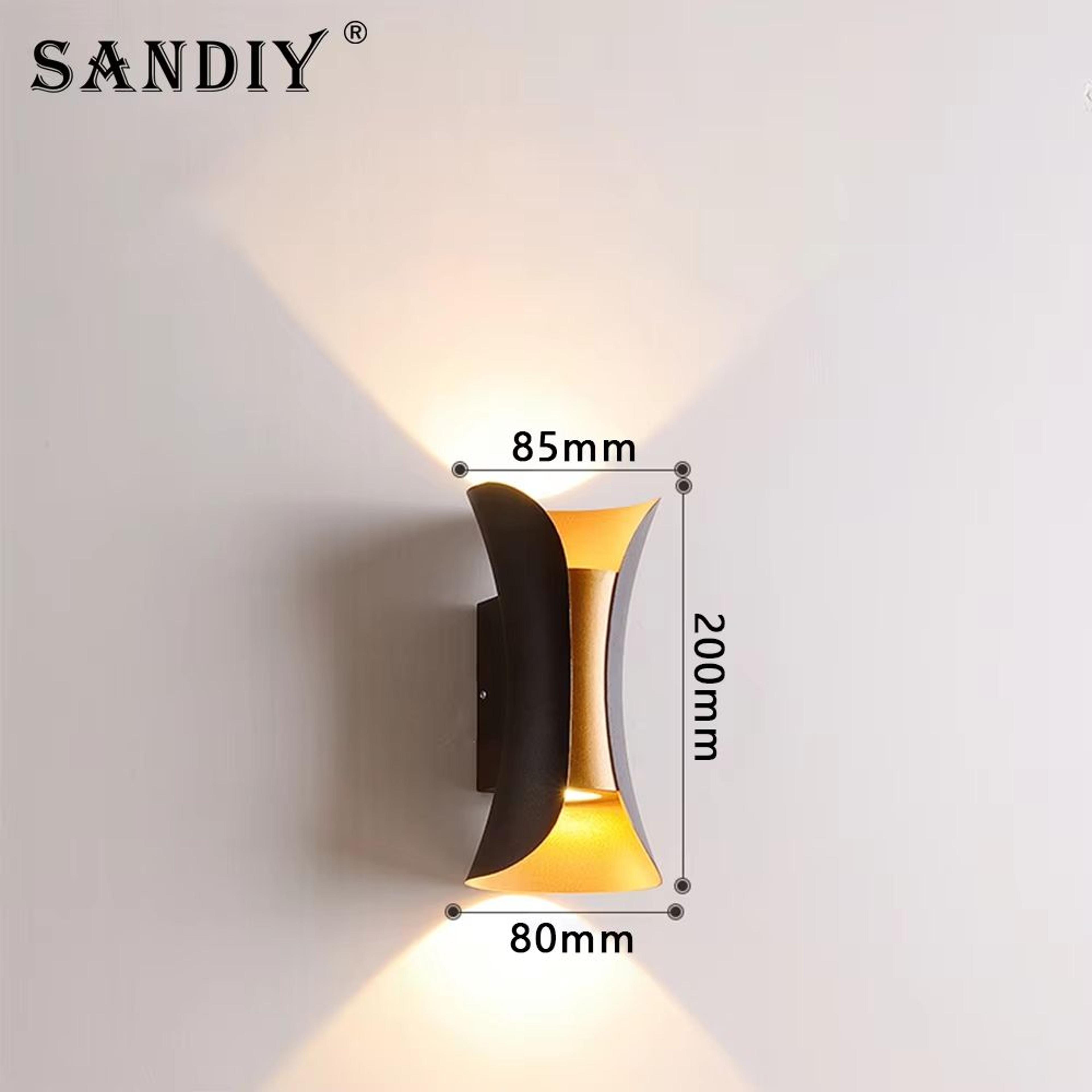 SANDIY Outdoor LED Garden Wall Lamp Up Down Light For Exterior Patio Porch Garage Gate Balcony Step 11