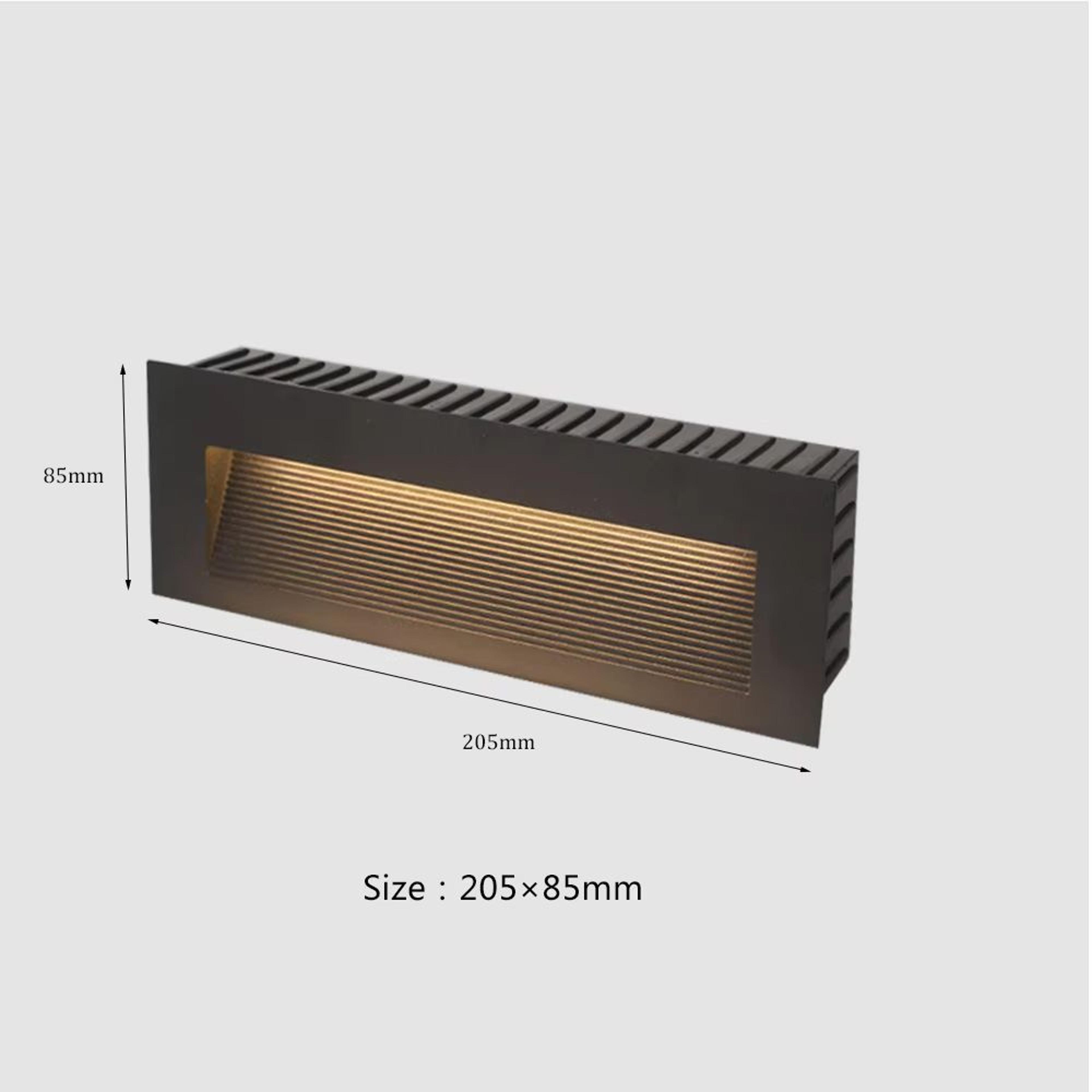 SANDIY Waterproof LED Stair And Step Light Outdoor Wall Sconce  Embedded Nightlight For House Yard  10