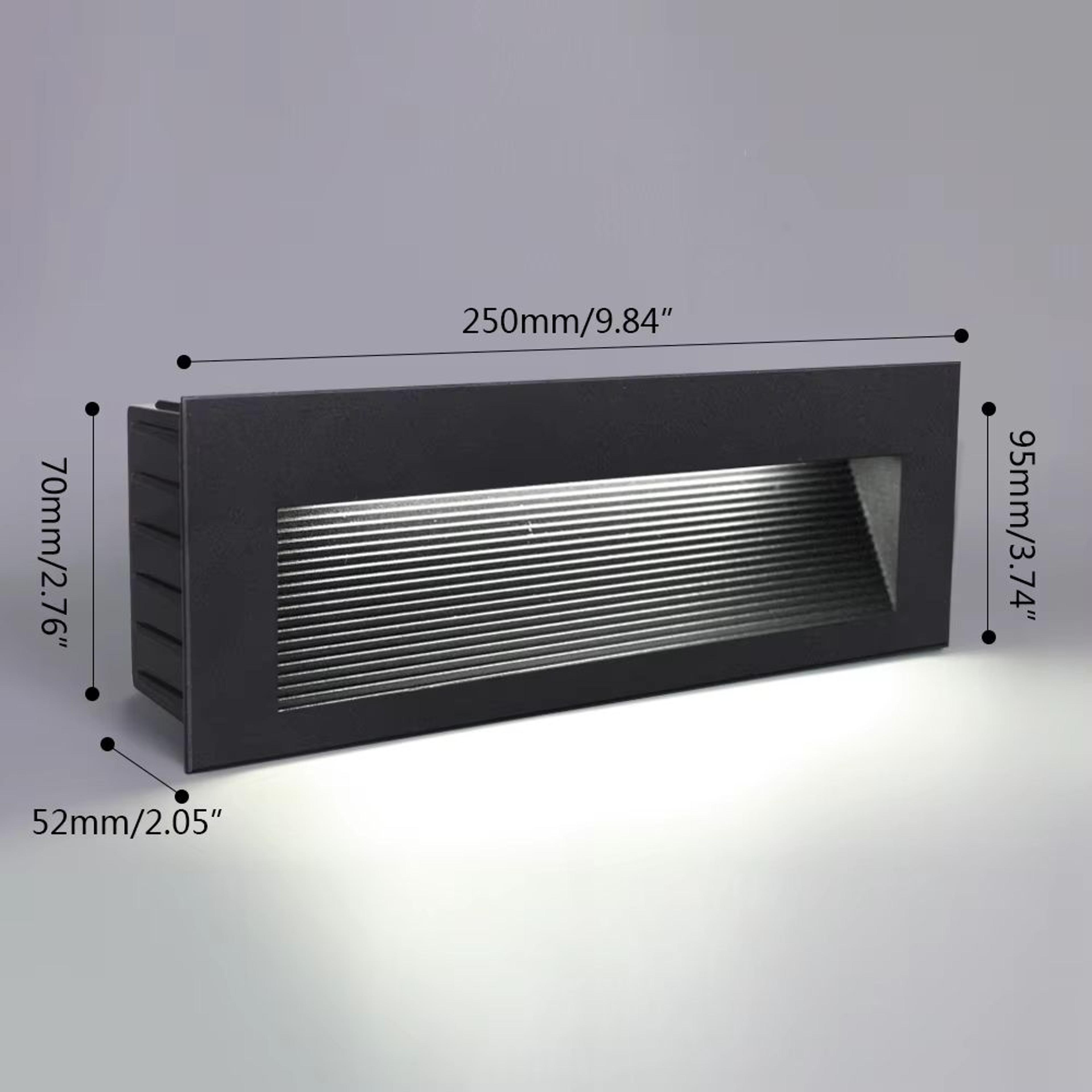 SANDIY Waterproof LED Stair And Step Light Outdoor Wall Sconce  Embedded Nightlight For House Yard  12