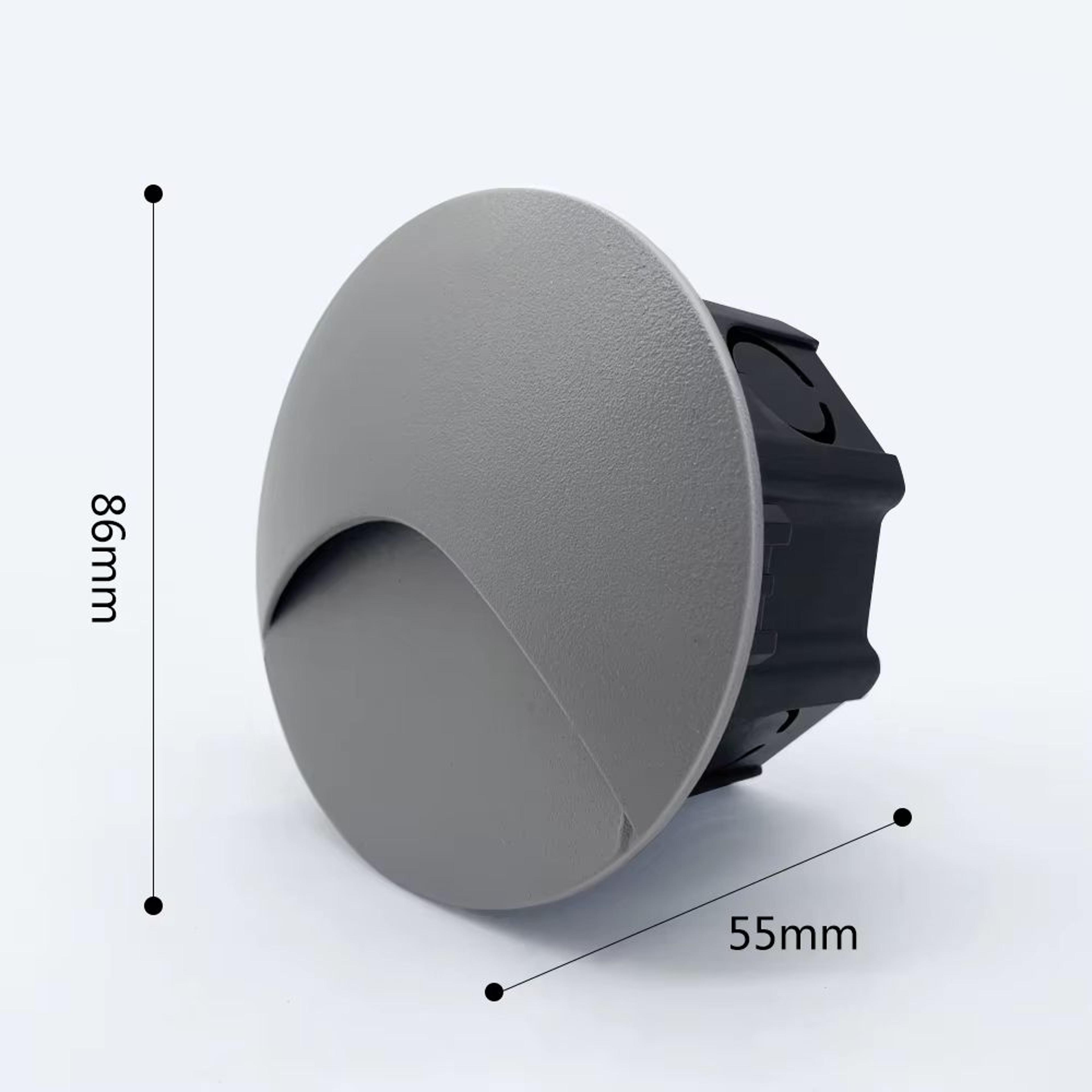 SANDIY Outdoor Sensor LED Embedded Wall Lamp With 60mm Box  Waterproof Footlight For Stairs Steps G 6