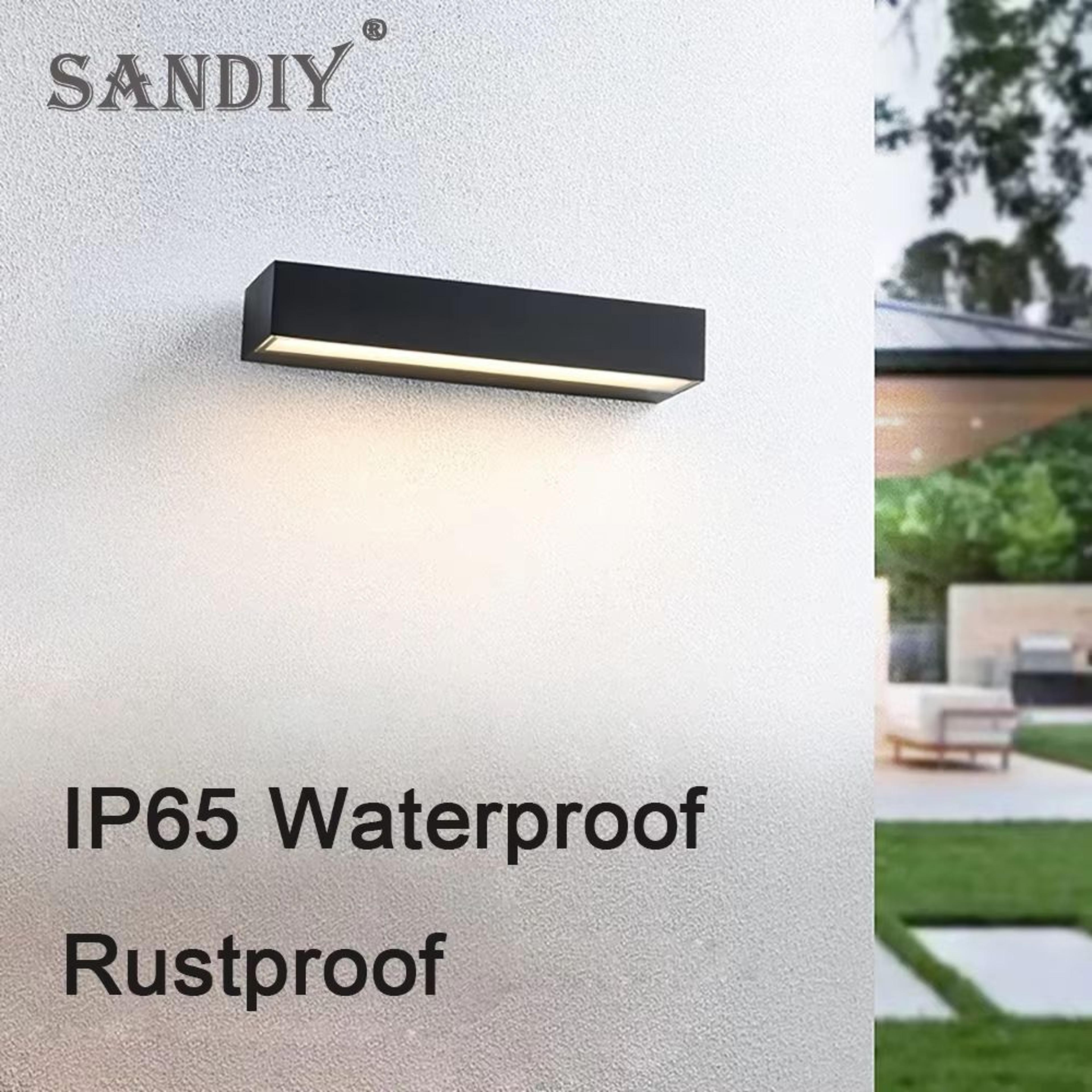 SANDIY Outdoor Wall Light External Sconce Lamps  Waterproof House Decor Lighting Fixture For Balcon 1