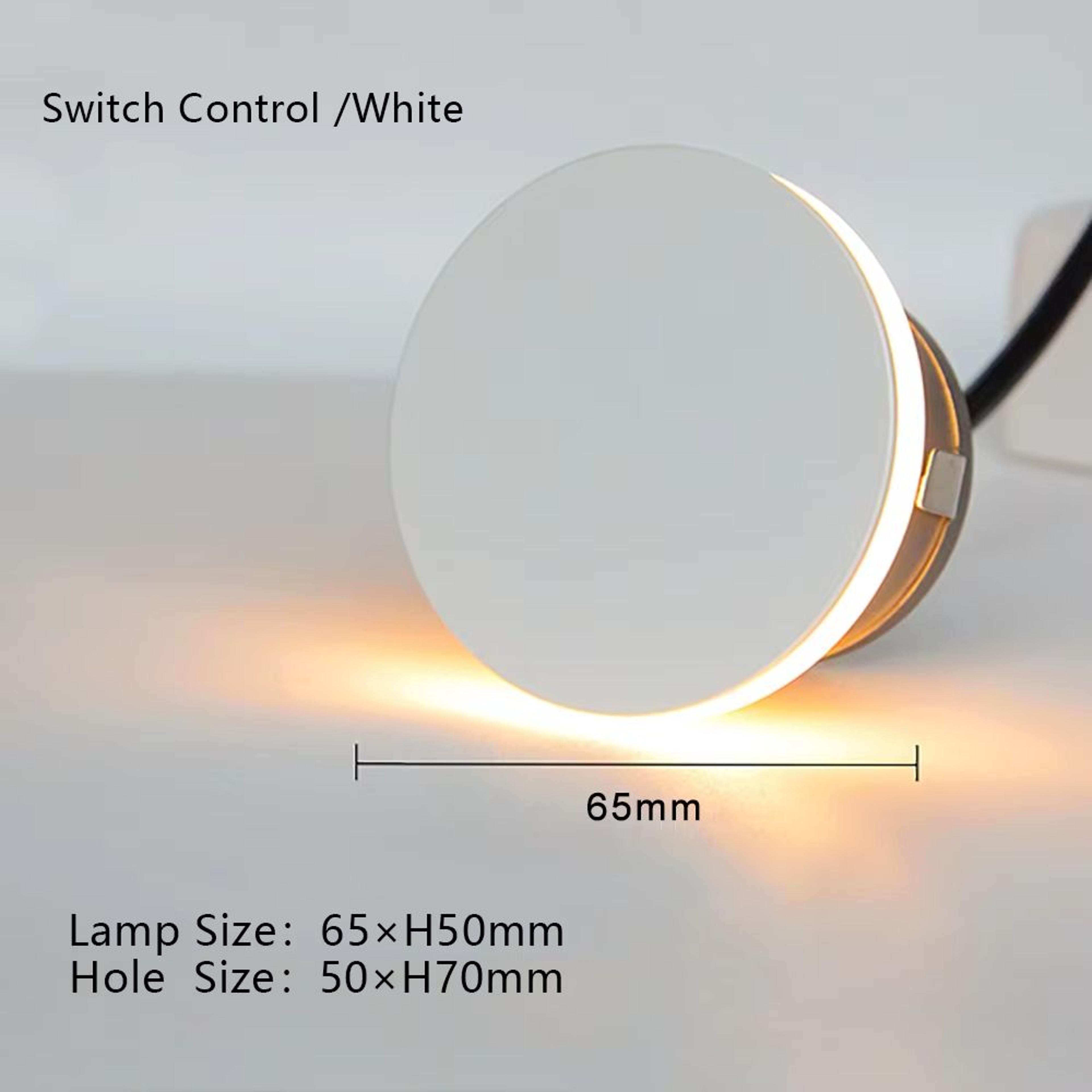 SANDIY LED Step Light Recessed Wall Lamp  Round Stair Lighting Waterproof Indoor And Outdoor Lumina 7