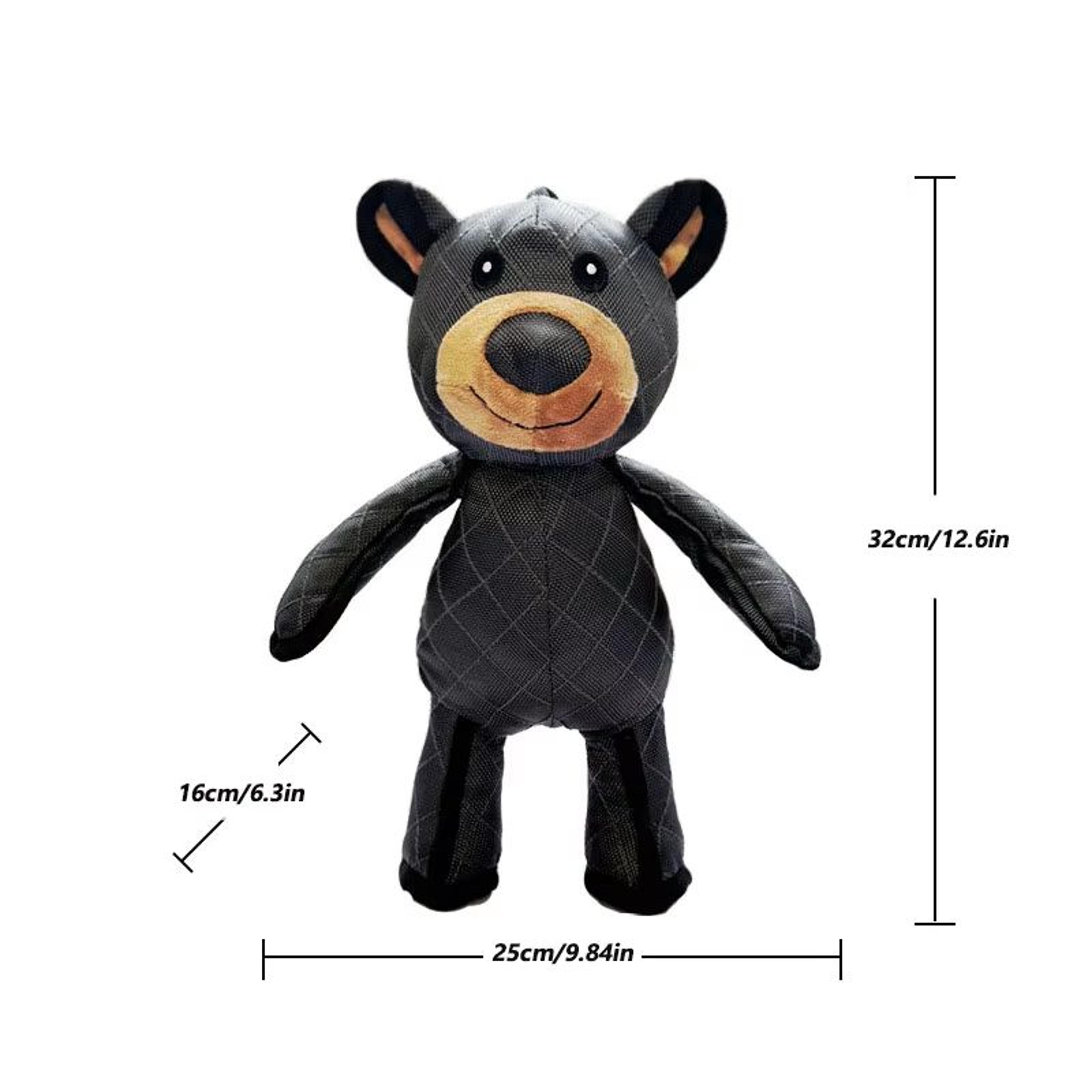 Plush Pet Squeaky Dog Toy  Robust Canvas Bear Interactive Pet Toy For Fun Play 5