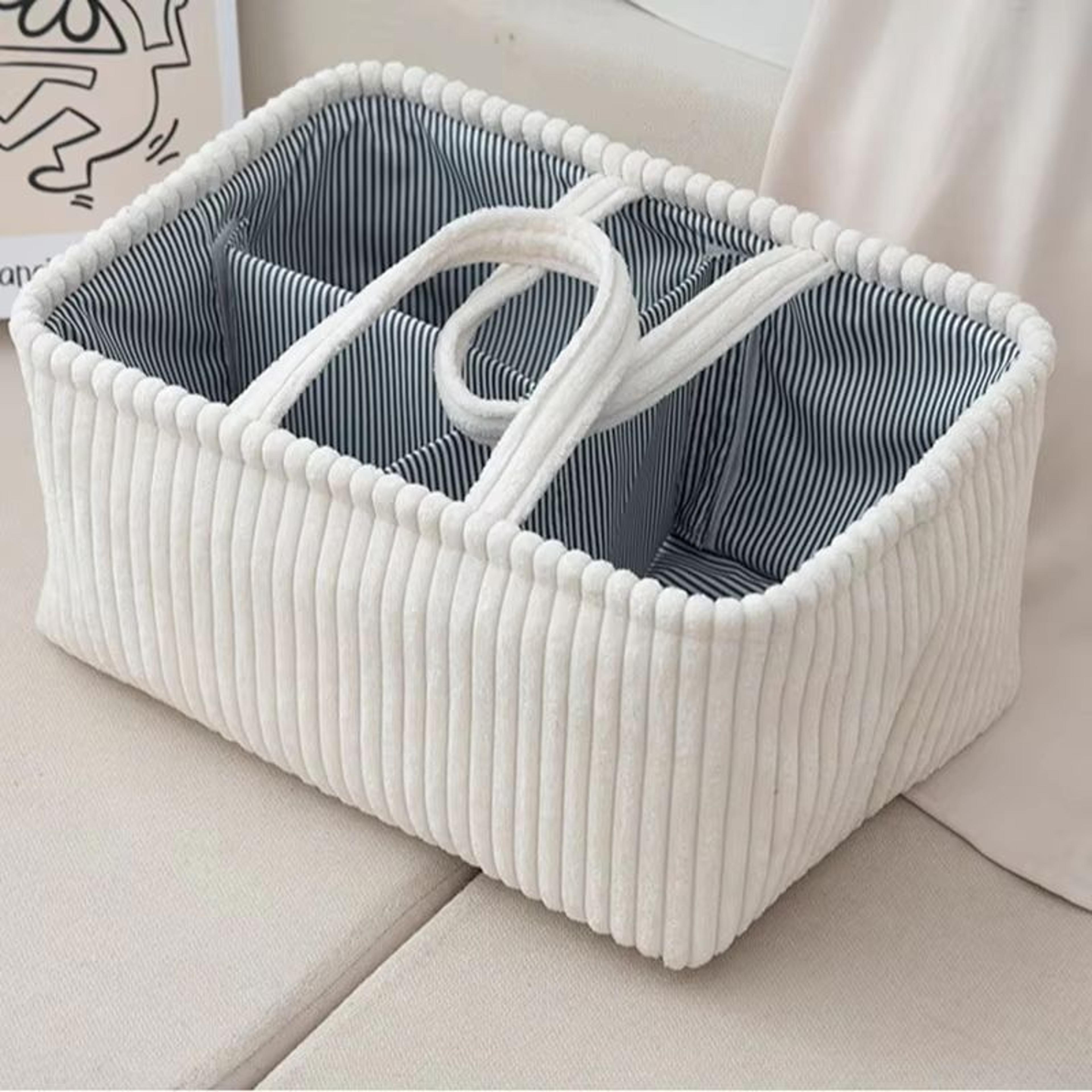 Large Bohemian Storage Basket MultiCompartment Organizer For Baby Clothes Toys And Home Decor 2