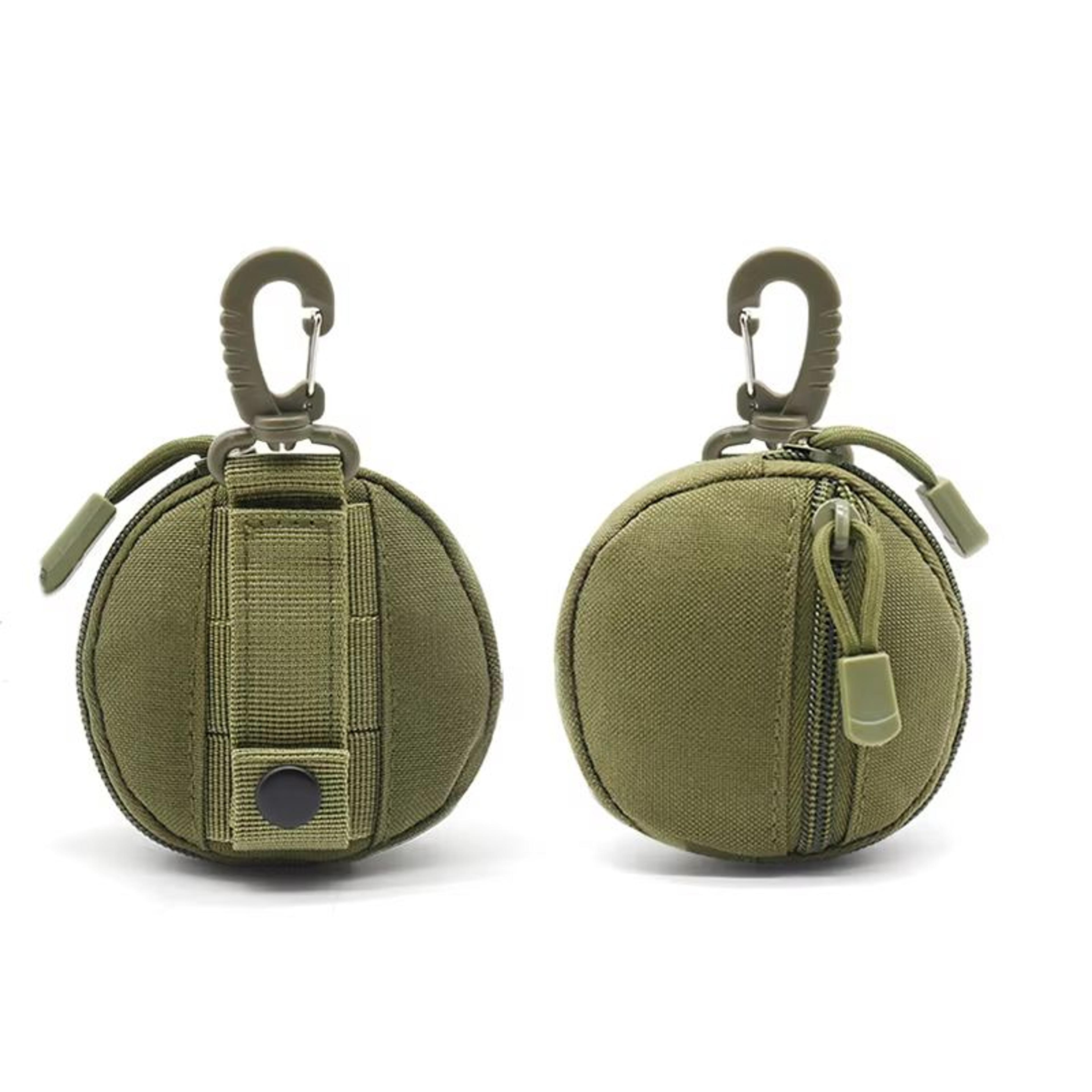 Tactical EDC Pouch Key Wallet Holder  Compact Zippered Keychain Pouch For Men Coins Outdoor Camping 1
