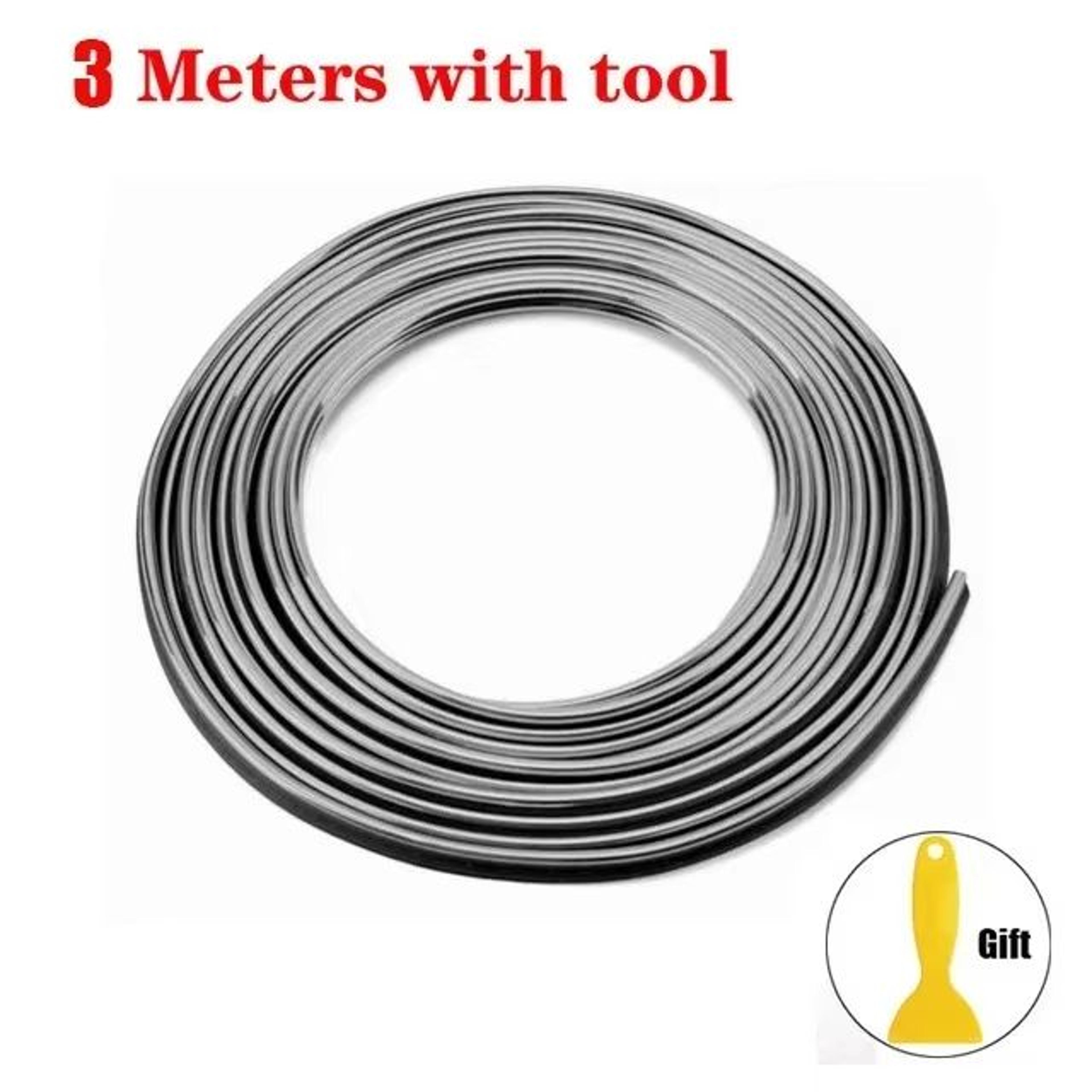 Flexible Car Molding Decoration Strips Auto Interior Trim Dashboard  Door Edge 10