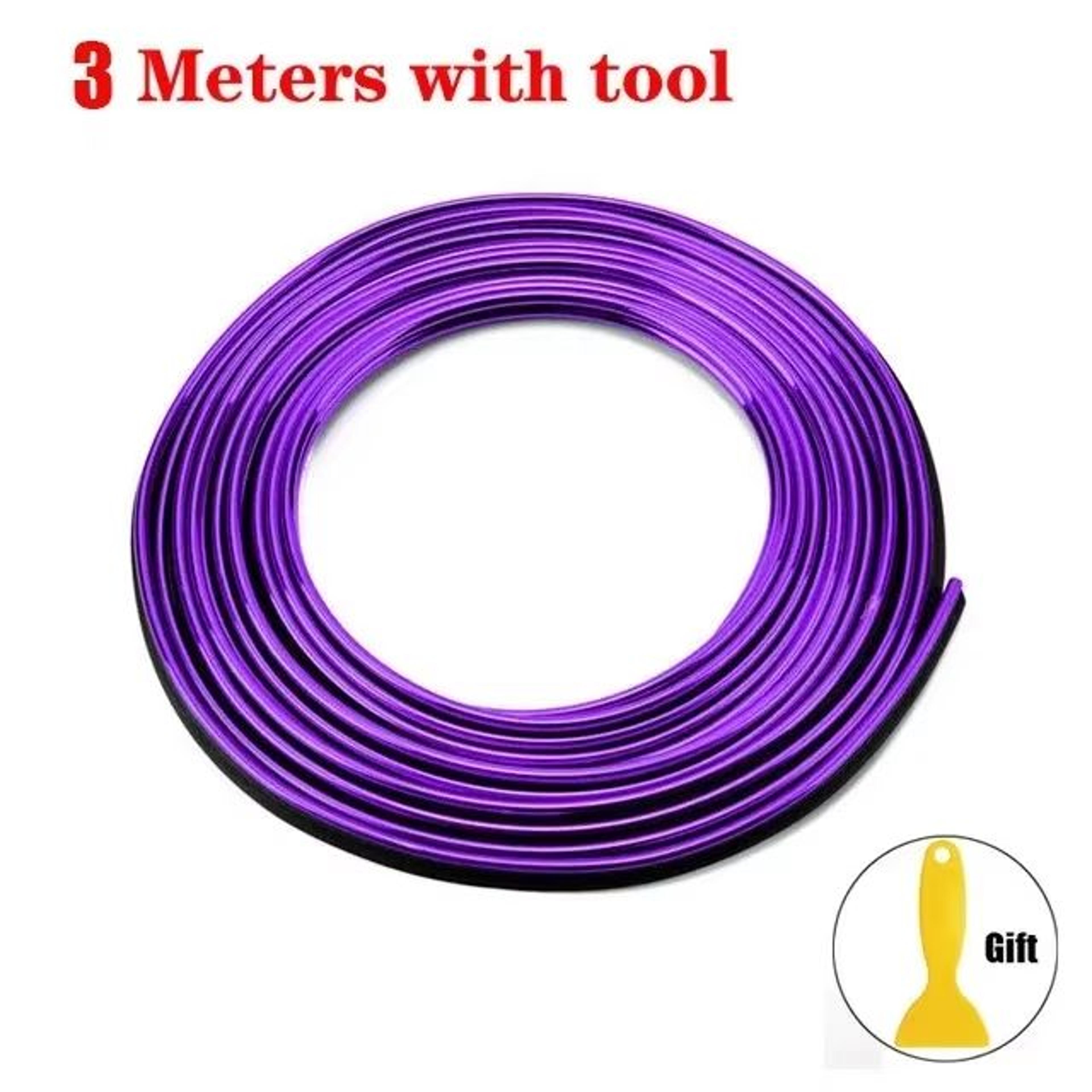 Flexible Car Molding Decoration Strips Auto Interior Trim Dashboard  Door Edge 12