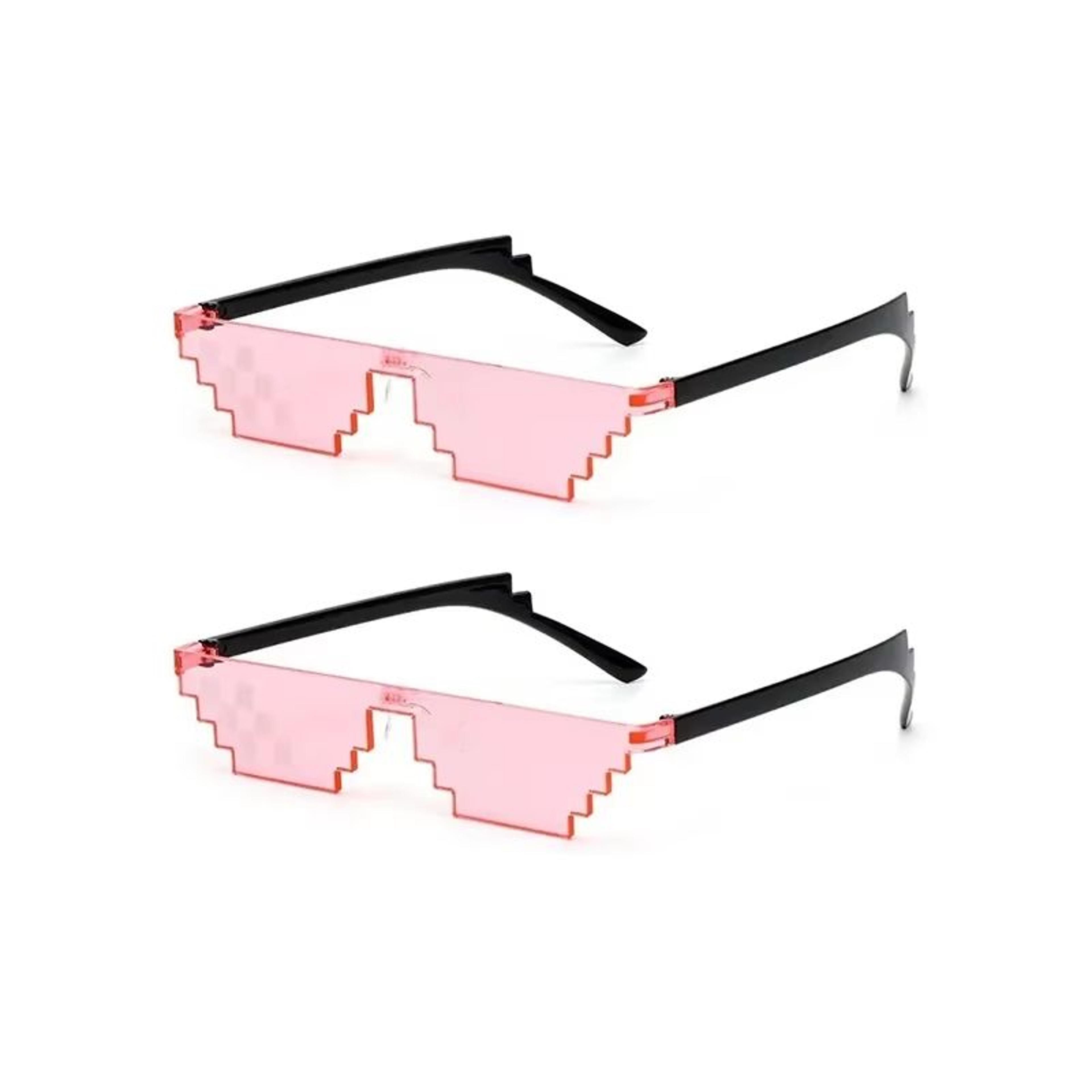 Mosaic Trick Sunglasses Deal With It Pixel Black Cool Joke Glasses 8