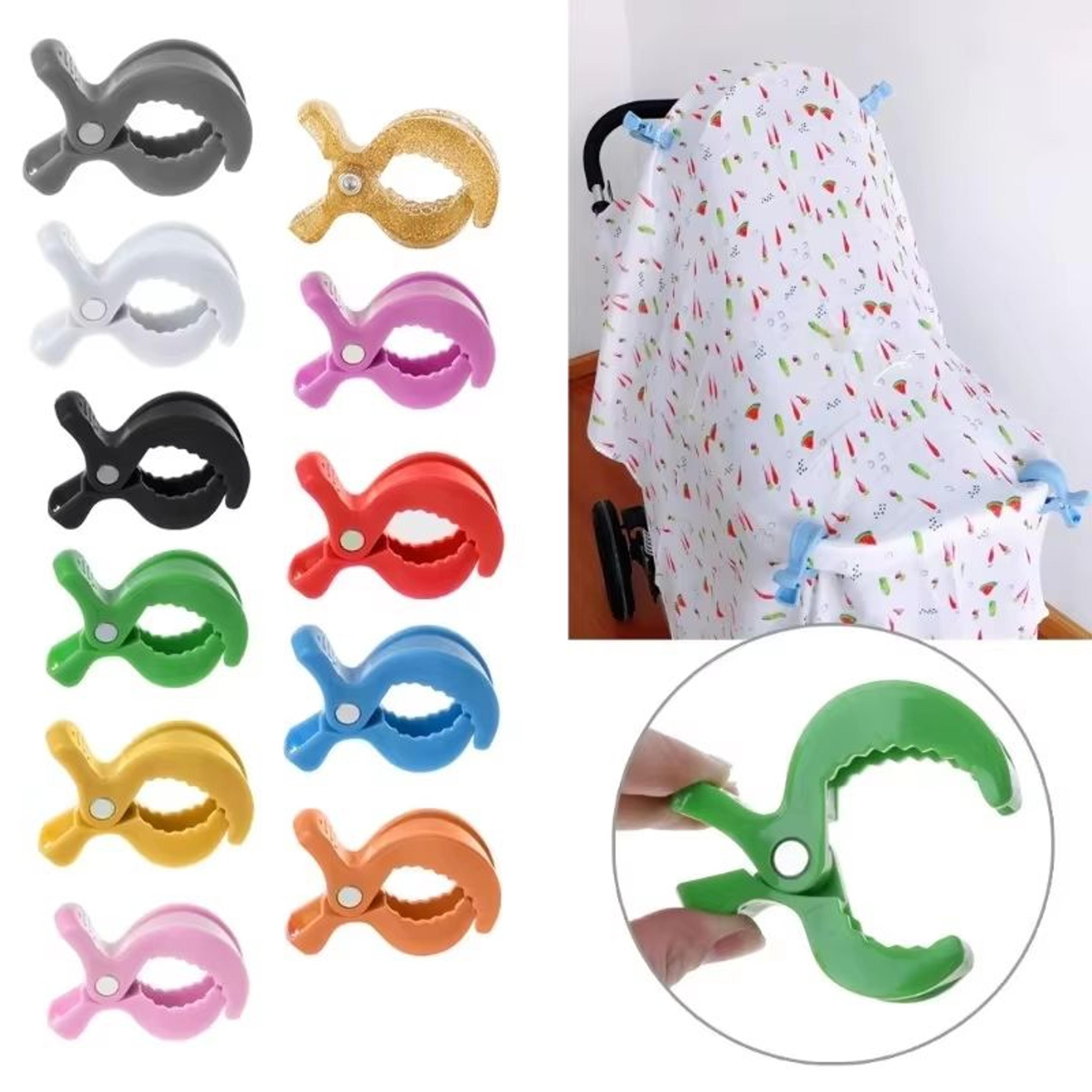 Baby Stroller Alligator Clamp Hooks Portable Pram  Car Seat Clips 24 PCS 0