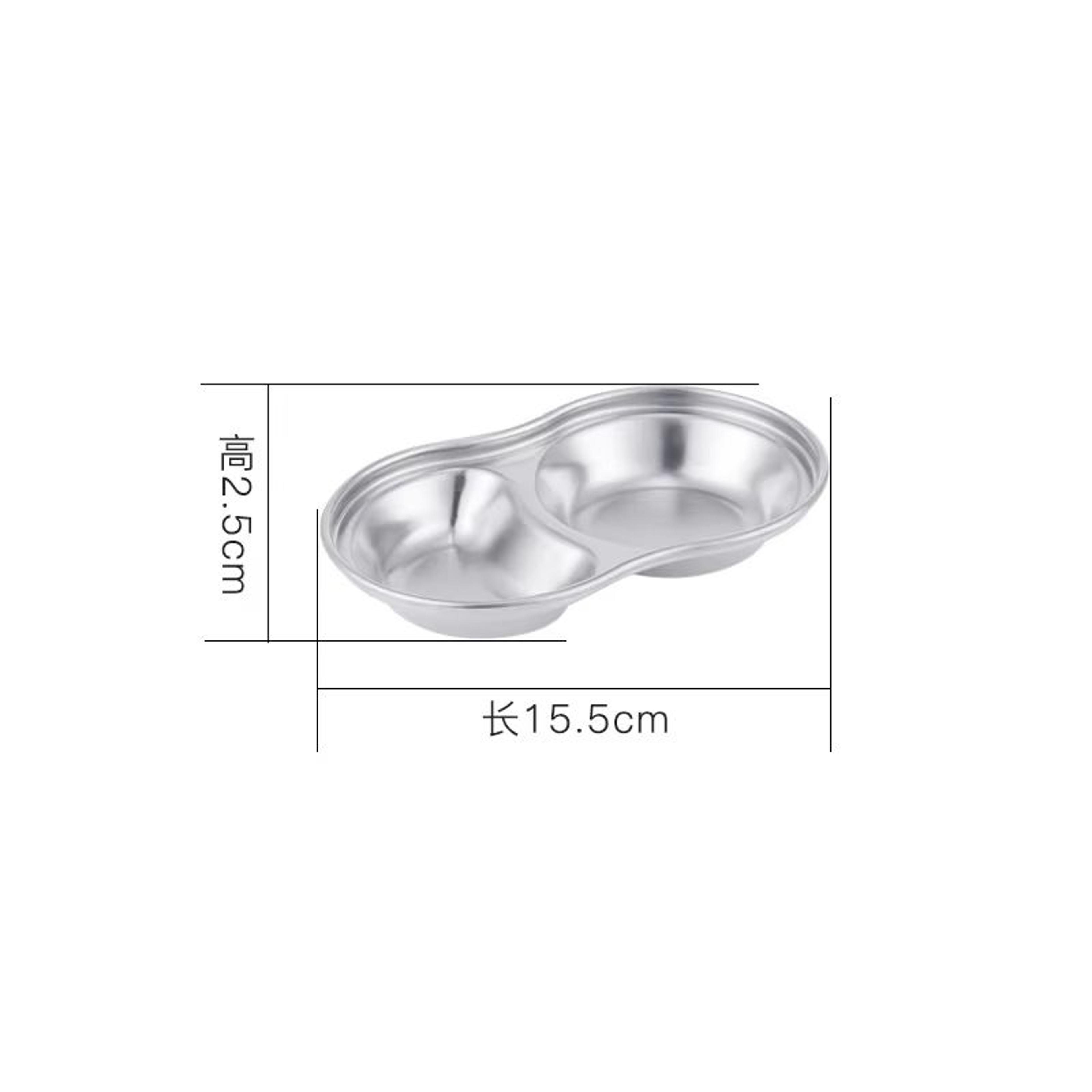 304 Stainless Steel KoreanStyle Dinner Plate And Multifunctional Sauce Serving Dish 5