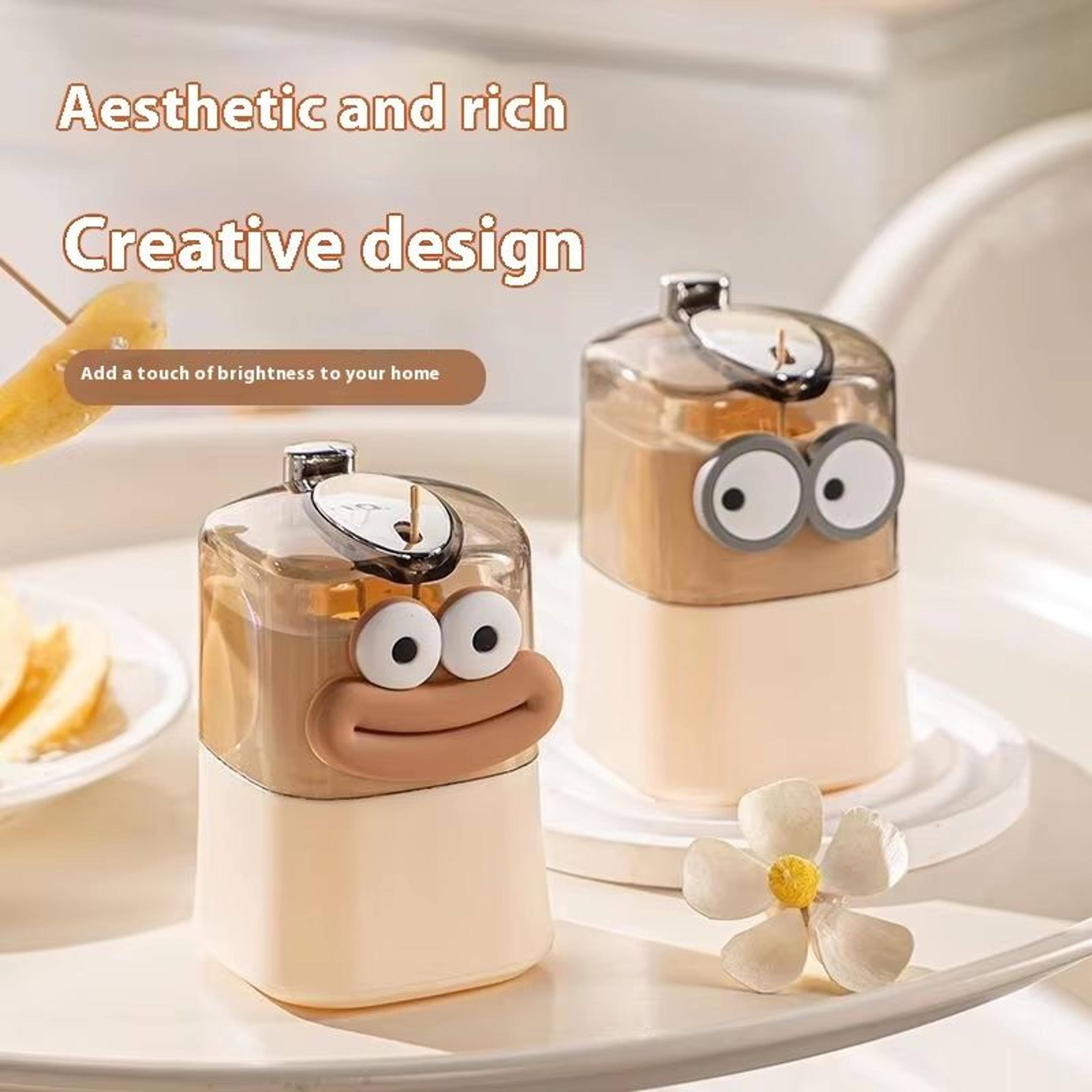 Creative Cartoon Gut  Mouth Toothpick Box HighAppearance CreamStyle Luxury Toothpick Holder 1
