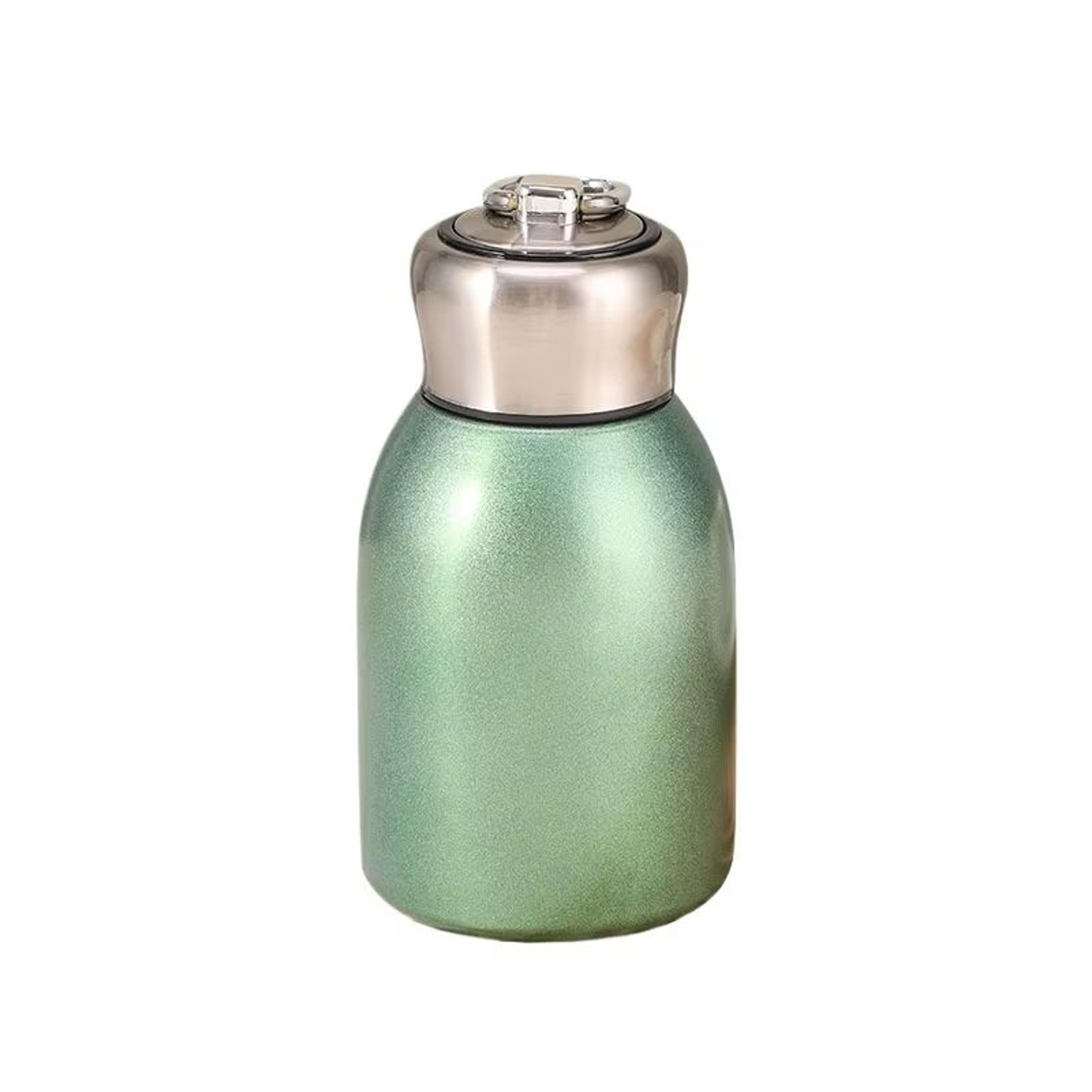 HighValue Mini Chubby Big Belly 304 Stainless Steel Vacuum Thermos Cup With Carrying Ring 300ml 101 6