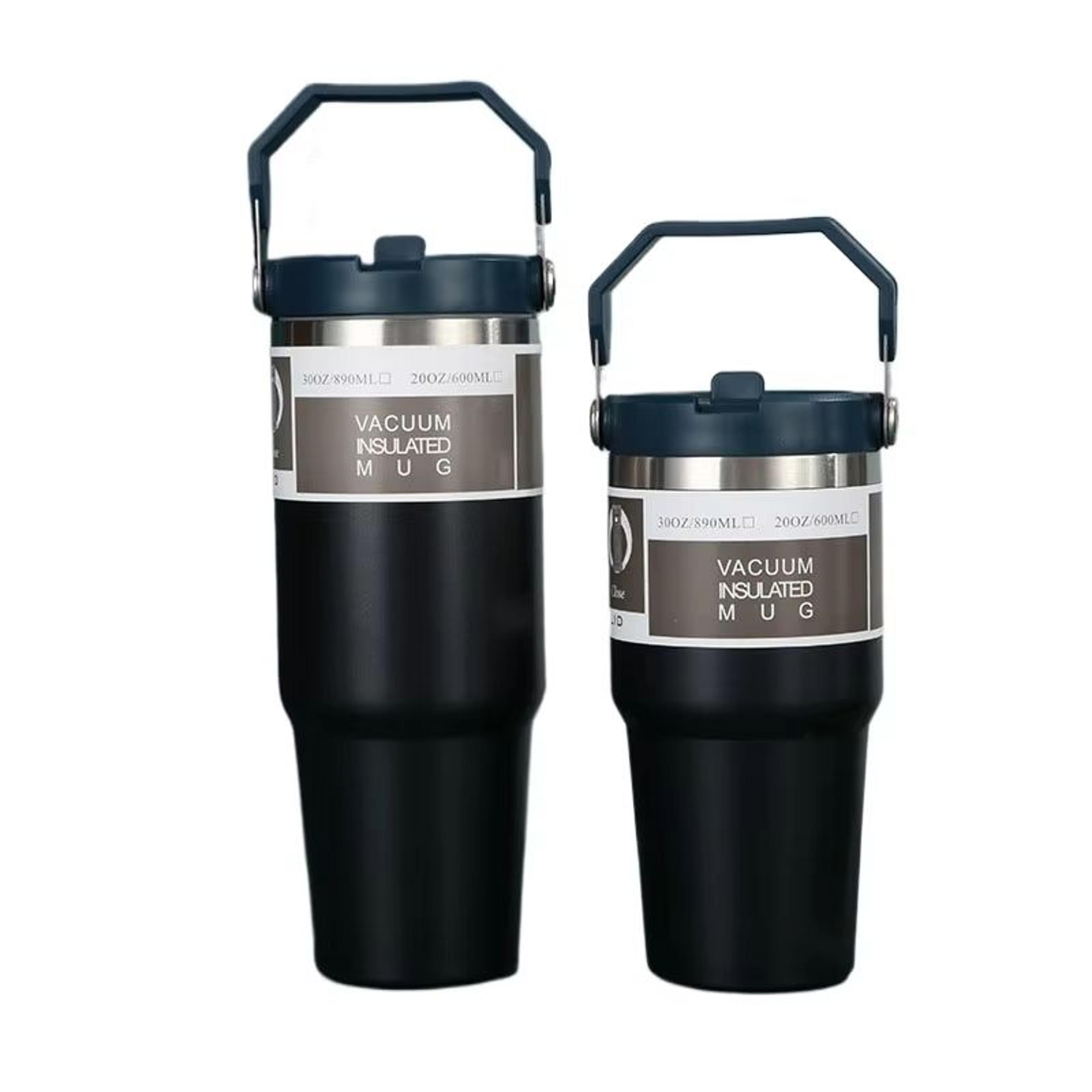 American Simple Solid Color Stainless Steel Thermos Portable Water Cup With Thermal Insulation 9