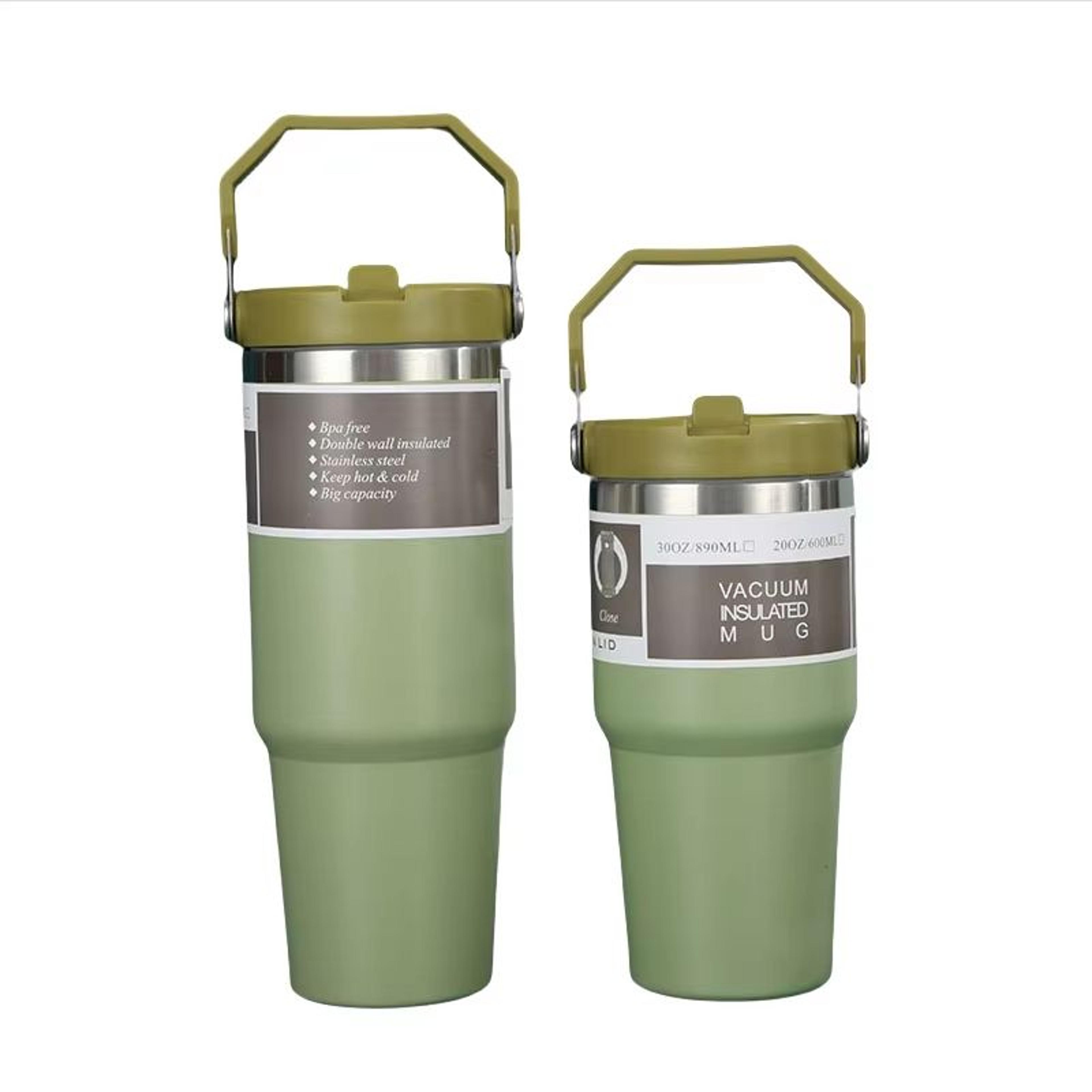American Simple Solid Color Stainless Steel Thermos Portable Water Cup With Thermal Insulation 6