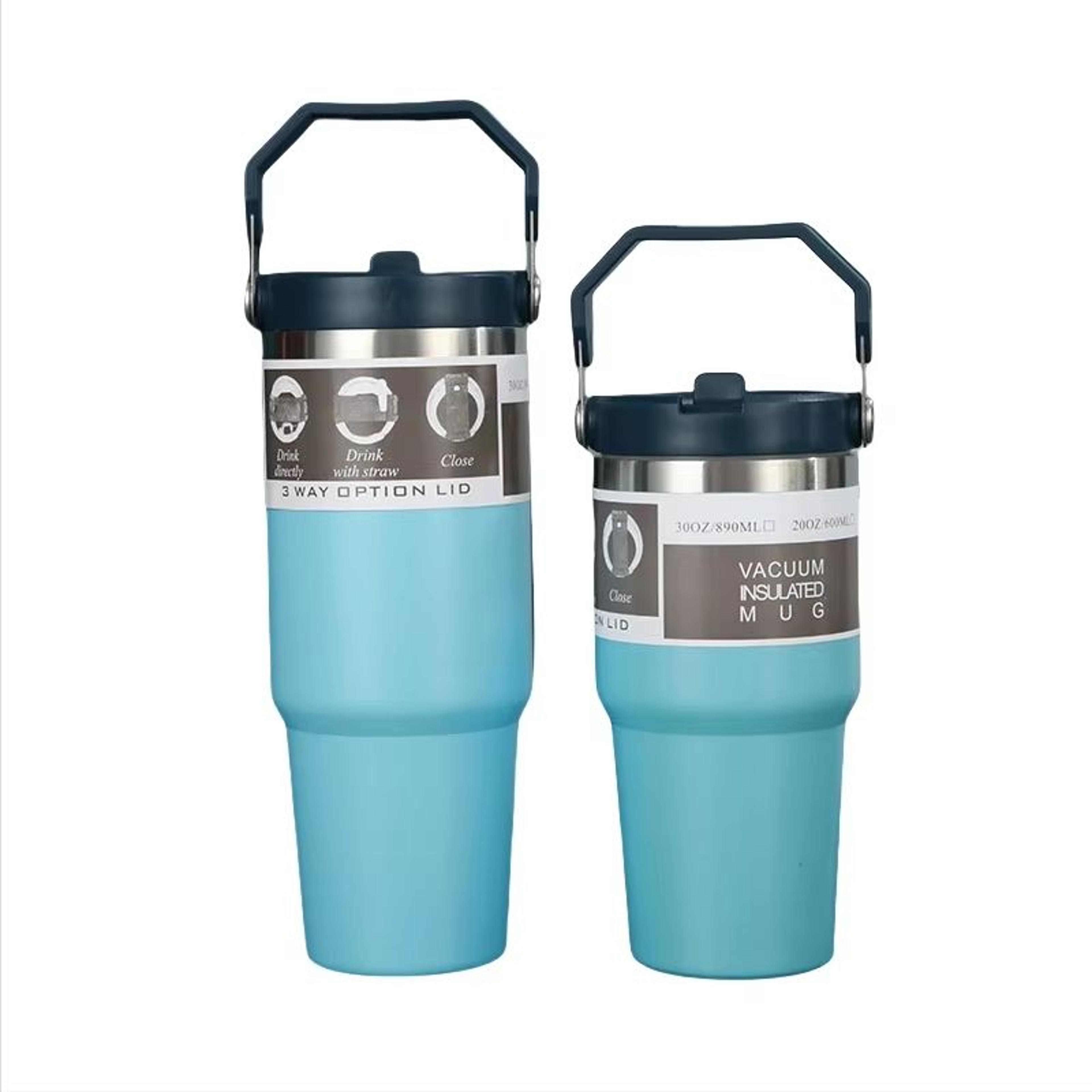 American Simple Solid Color Stainless Steel Thermos Portable Water Cup With Thermal Insulation 7