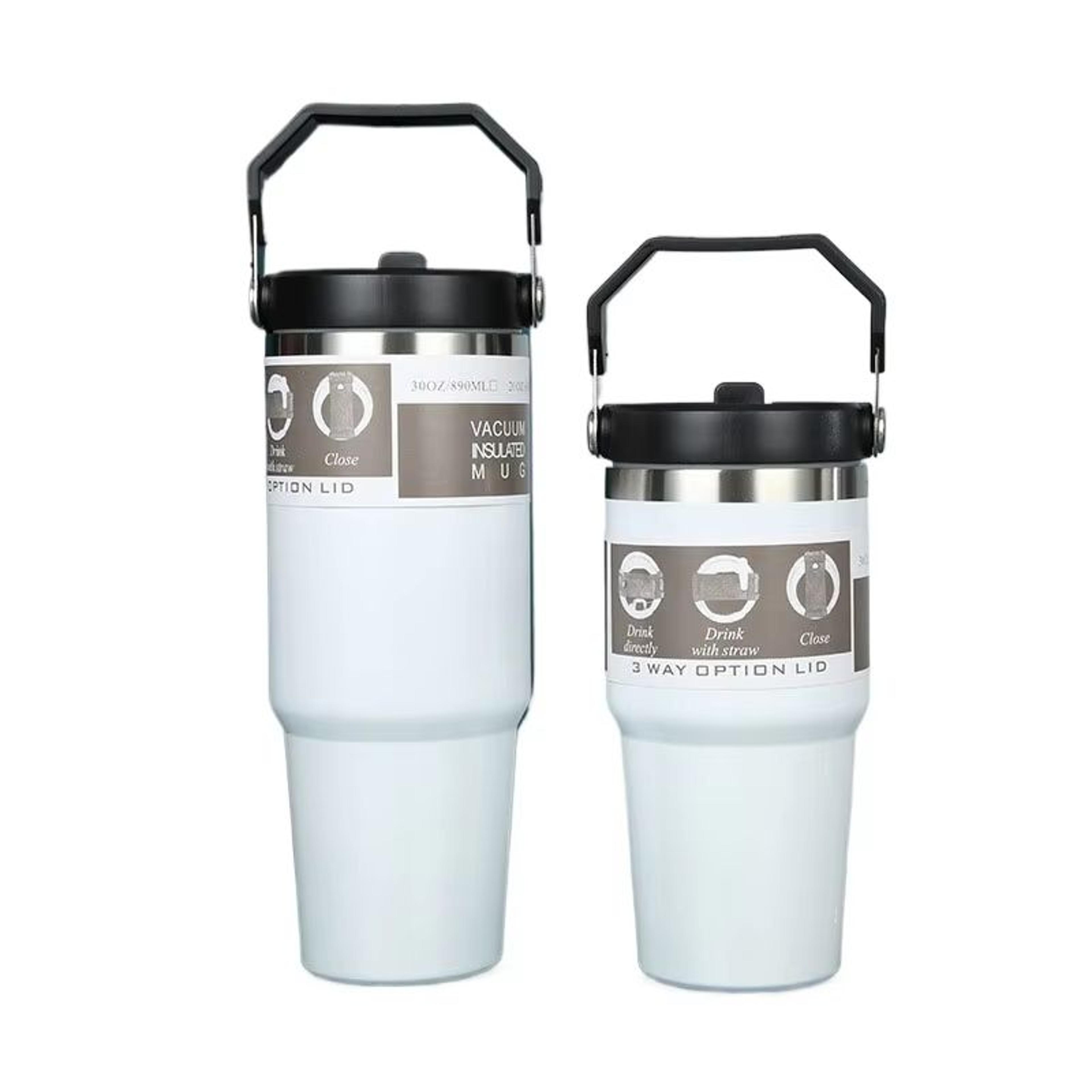 American Simple Solid Color Stainless Steel Thermos Portable Water Cup With Thermal Insulation 8