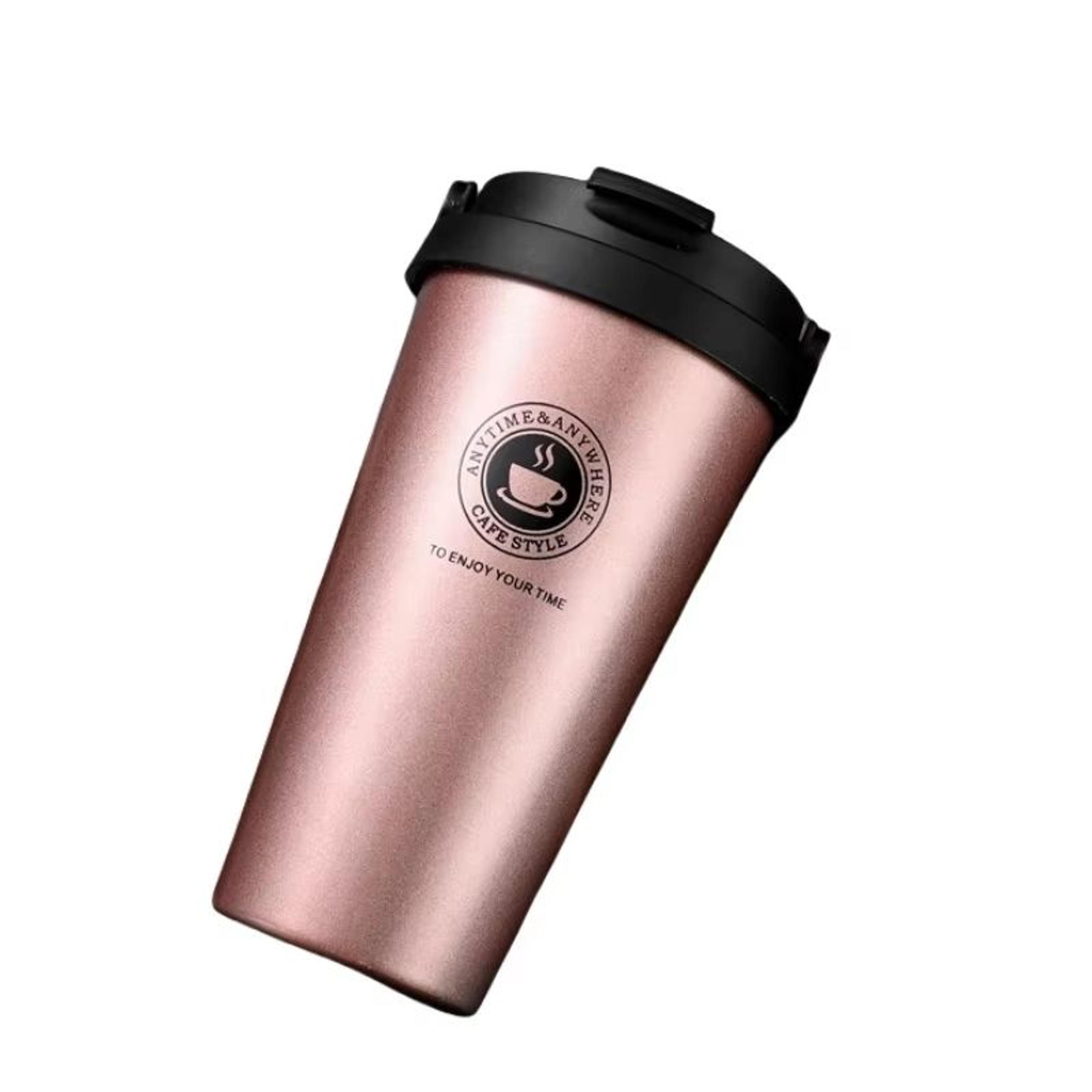 New American Simple Coffee Cup Portable Office DoubleLayer Vacuum Thermos Cup With Rope Seamless Li 6