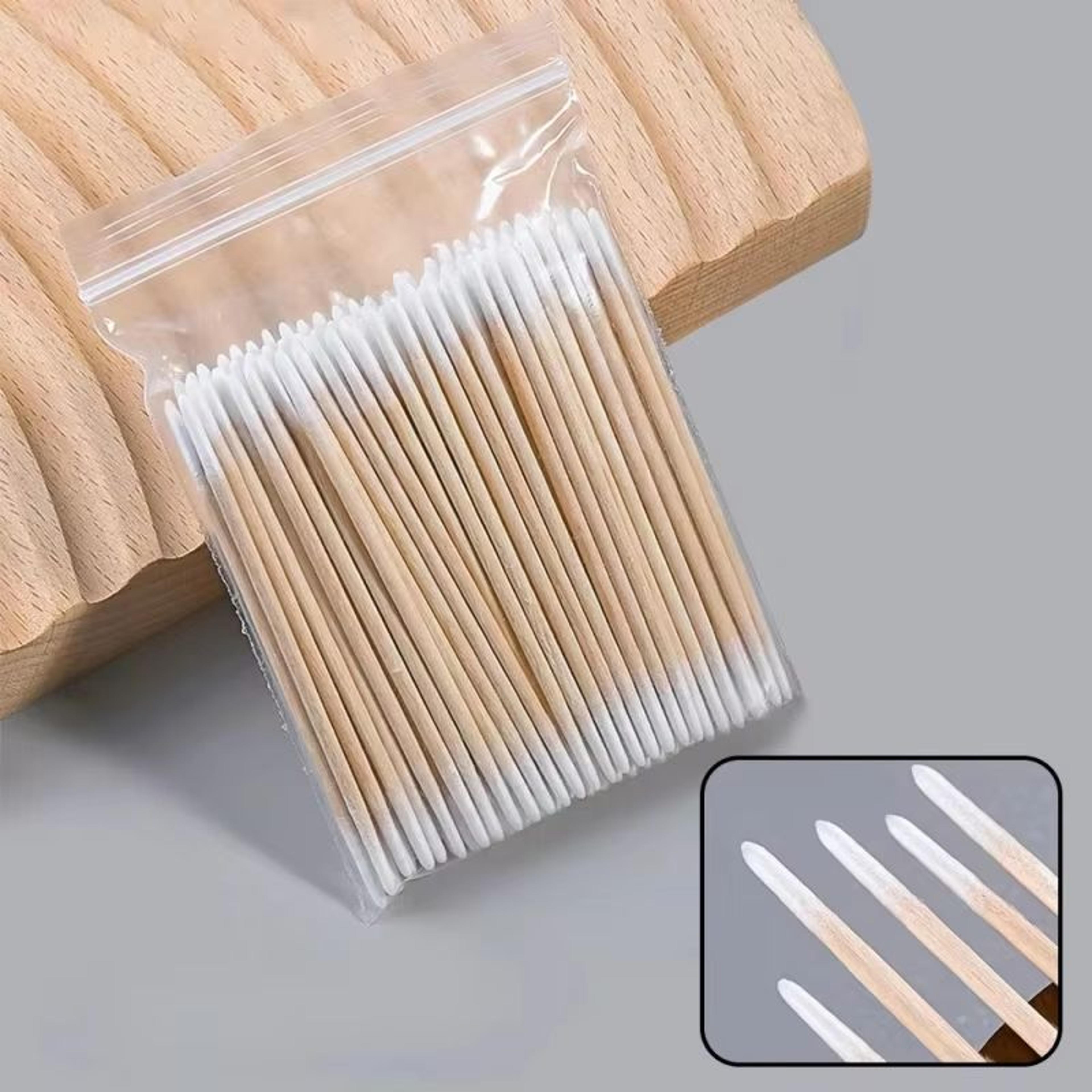 Disposable UltraSmall Cotton Swab Brush LintFree Micro Wood Makeup Brushes And Eyelash Extension Gl 0