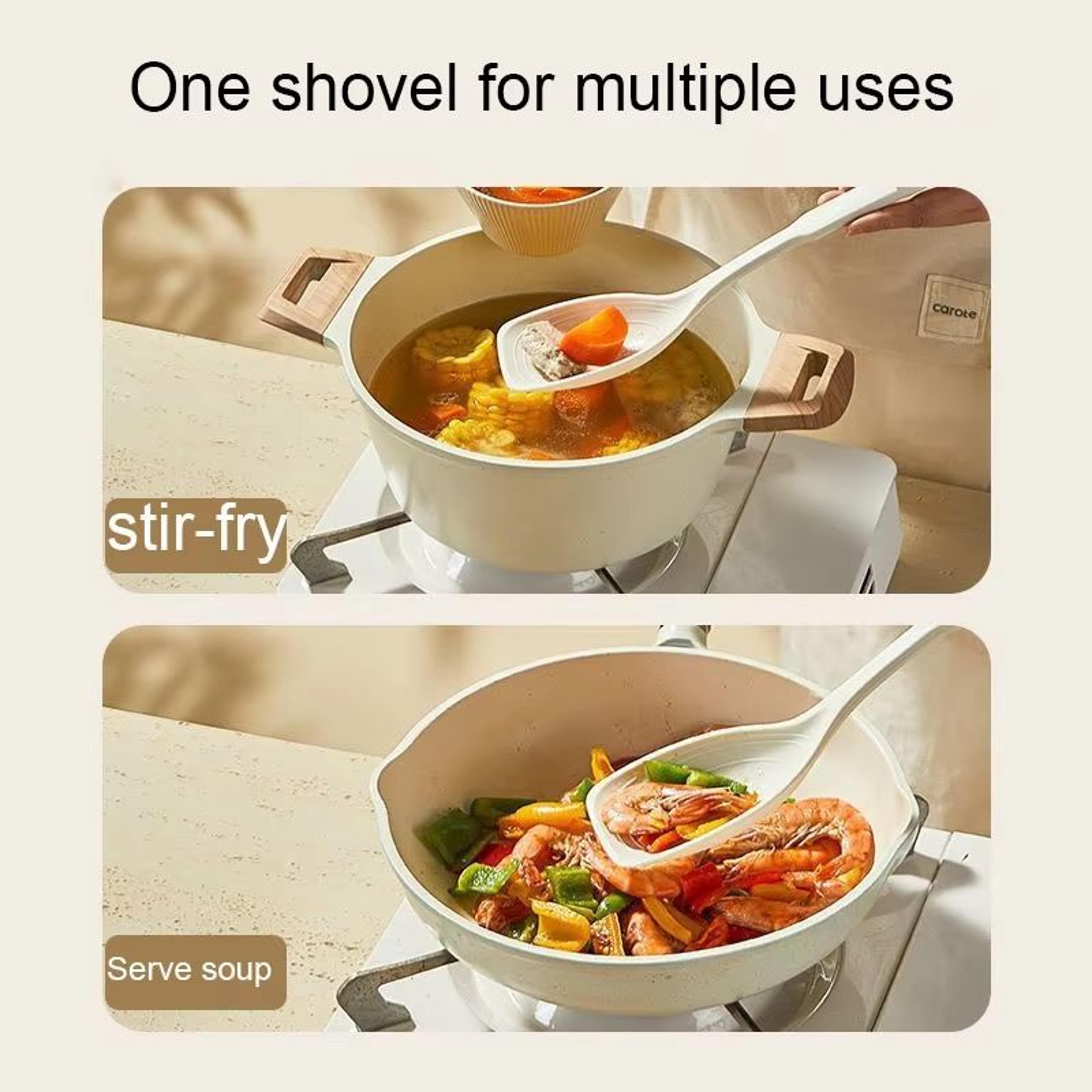MultiFunctional Silicone Spatula  HighTemperature Cooking Spoon NonStick Pan Utensil For Daily Use 1