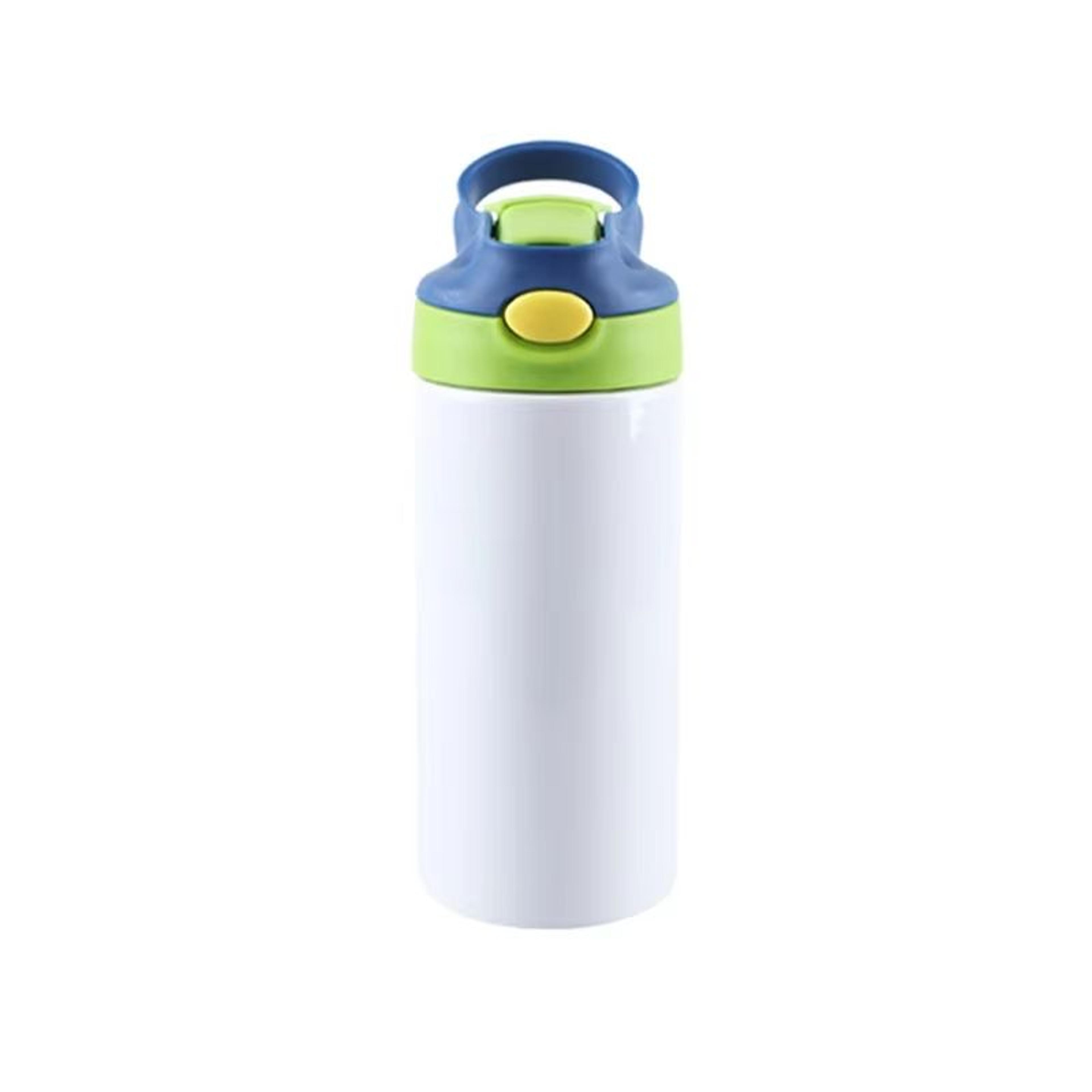 Outdoor Simple Solid Color Stainless Steel Vacuum Thermos Cup With Straw Handle  Childrens Portable 8