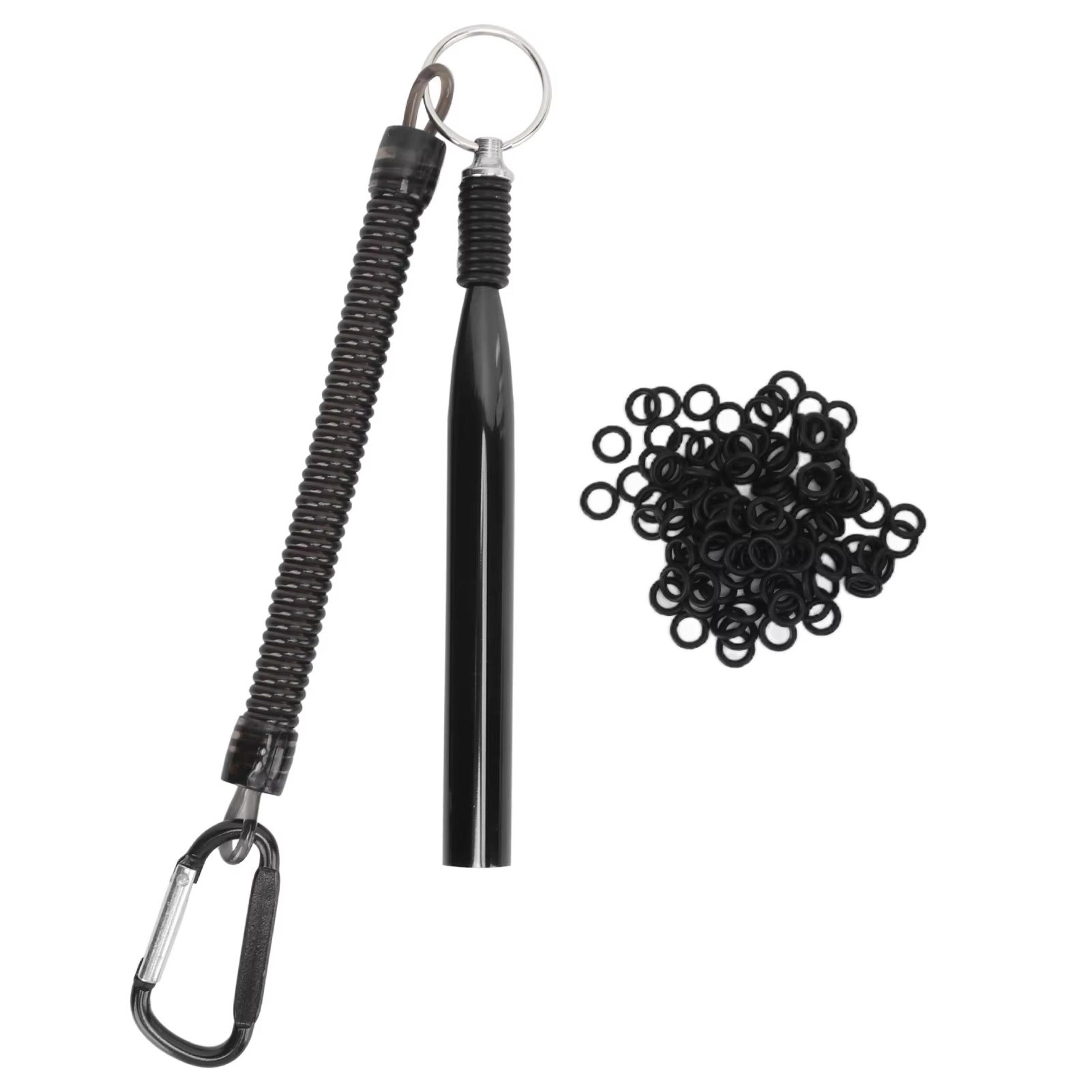 Aluminium Alloy Soft Baits Tool  Wacky Worm Rig Tool With 100 ORings Fishing Accessories Kit 6