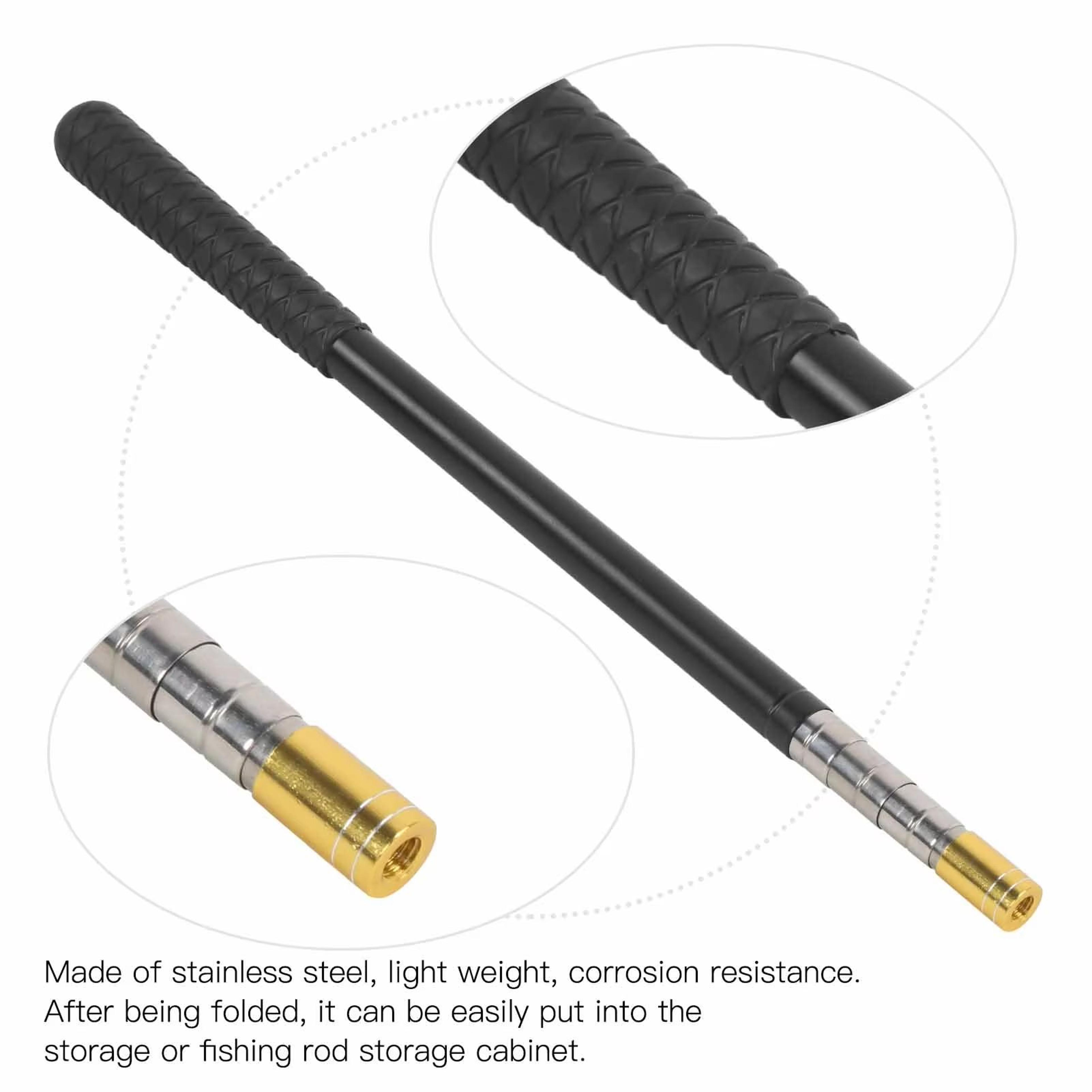 5Section Telescoping Fishing Pole  Stainless Steel Extendable Mini Stream Rod 2