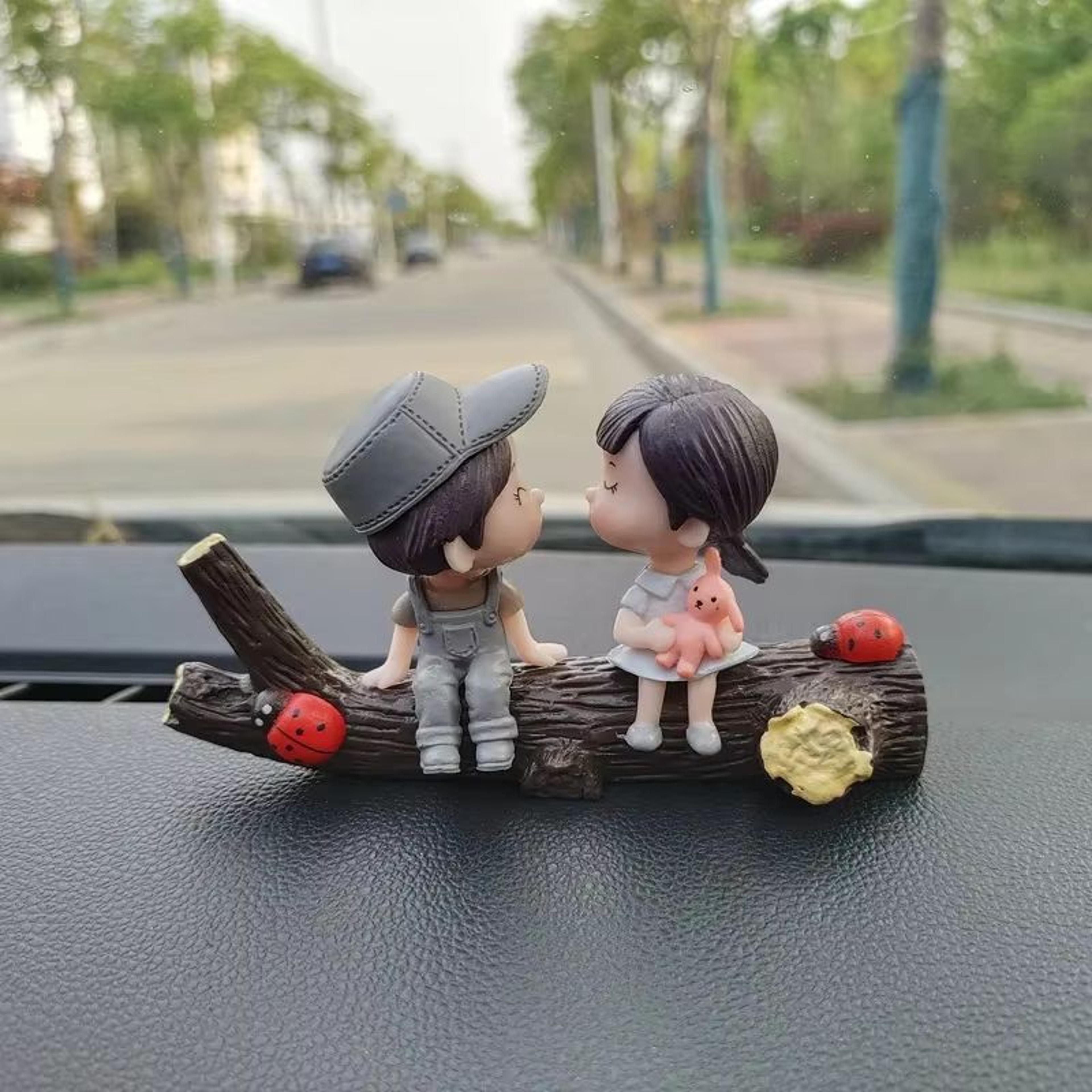Car Interior Cute Cartoon Balloon Ornament  Dashboard Decoration For Couples 12 Pcs 12