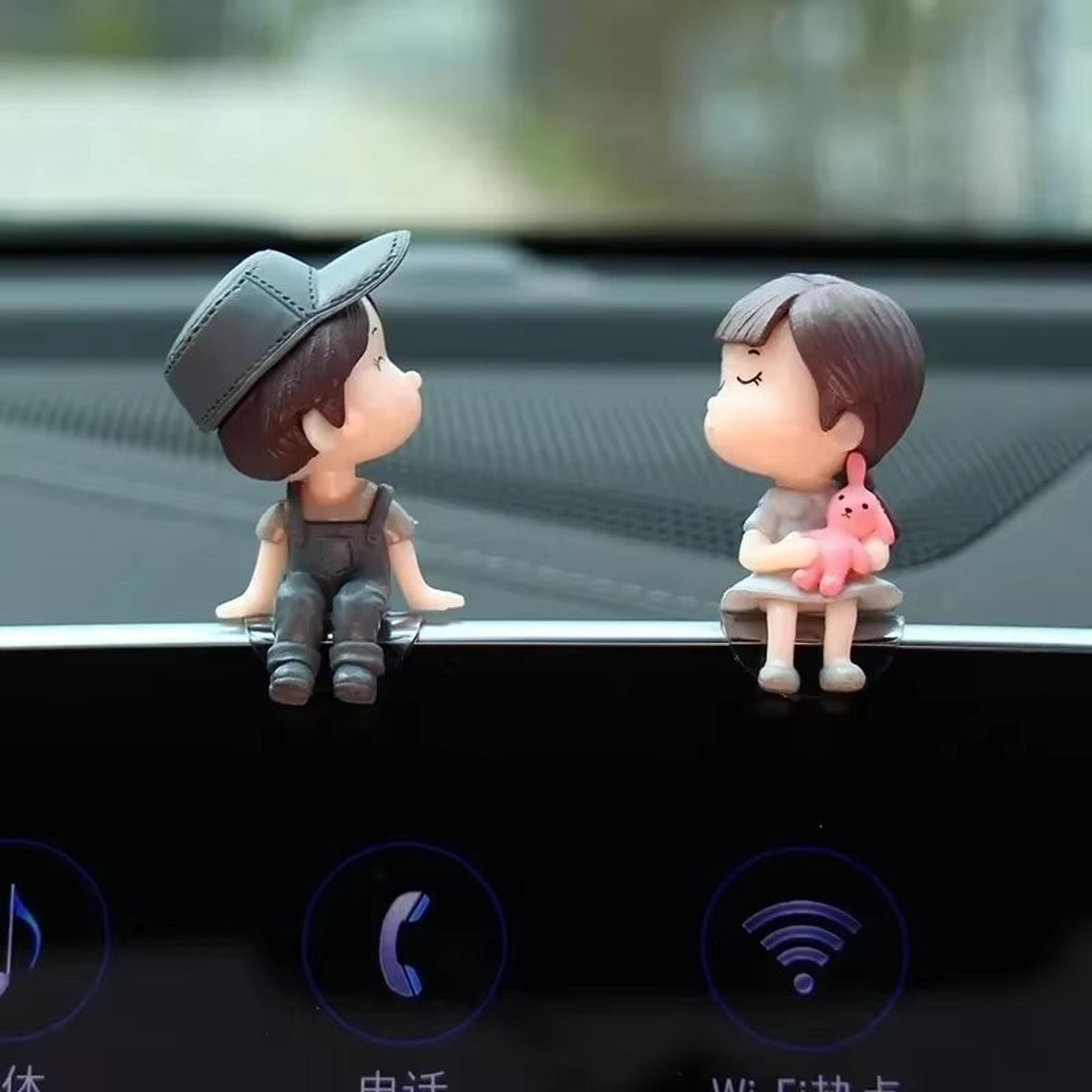 Car Interior Cute Cartoon Balloon Ornament  Dashboard Decoration For Couples 12 Pcs 3