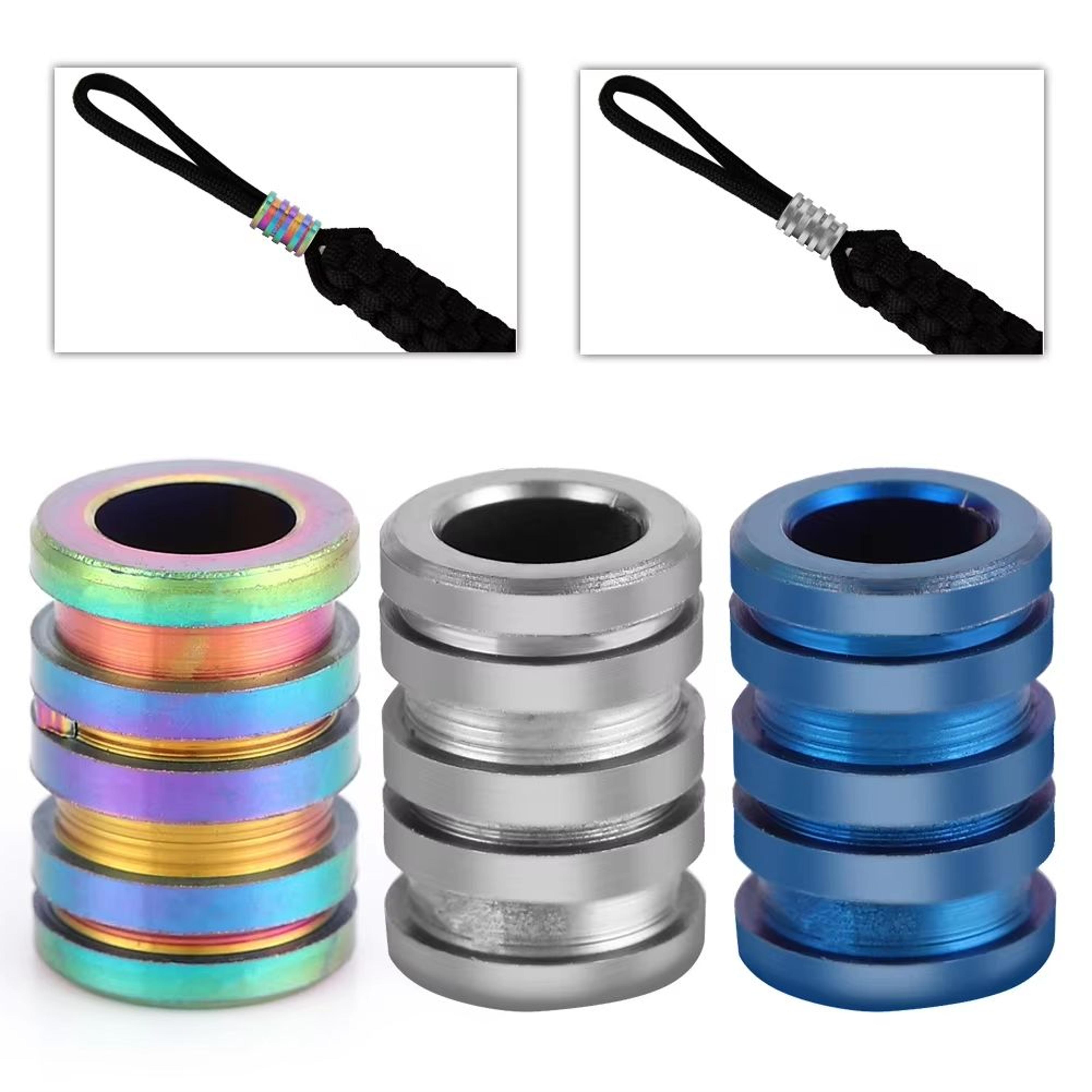 TC4 Alloy Knife Beads Pendant  Large Outdoor Paracord And Lanyard Knife Charm 0