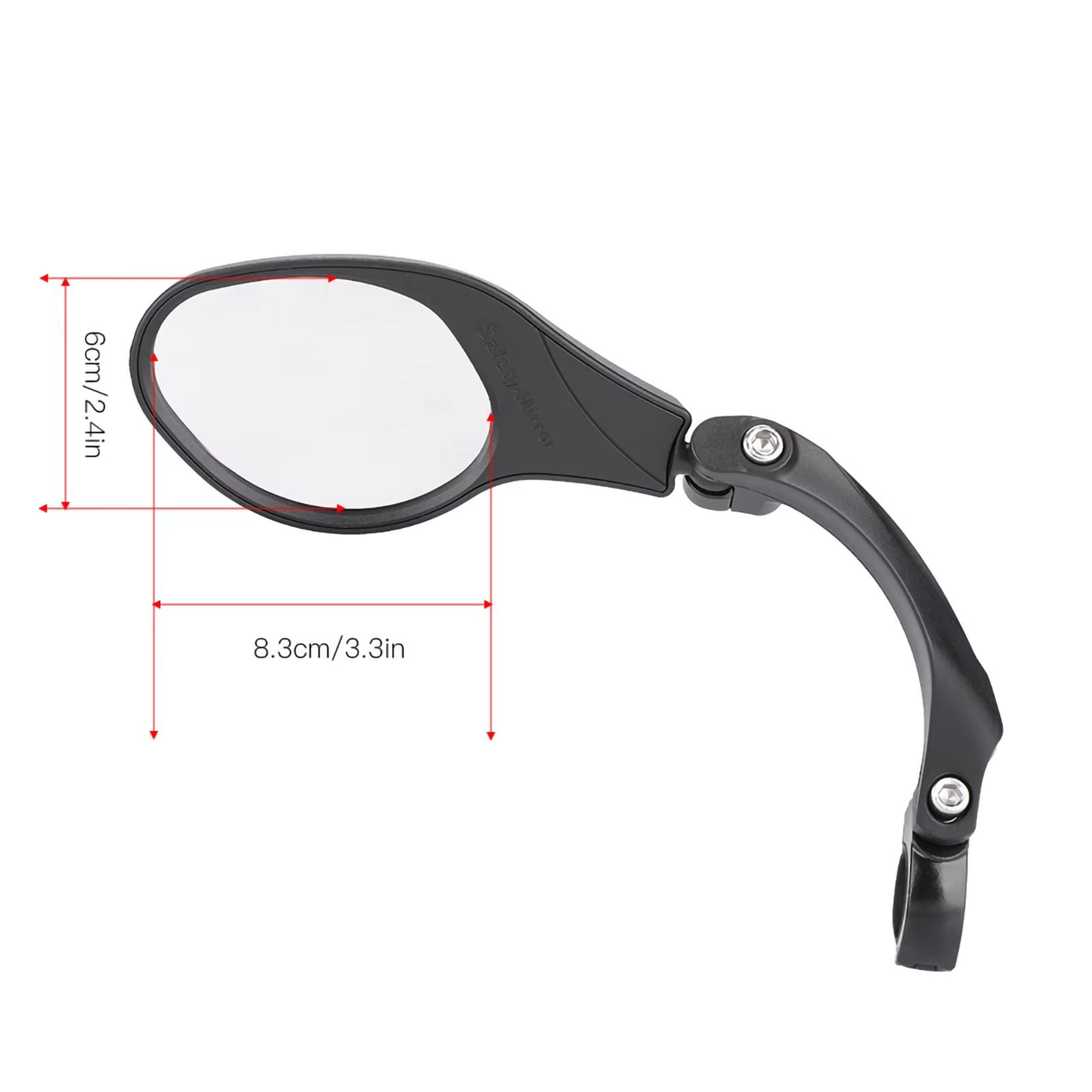Bicycle Handlebar Rearview Mirror  360 Rotation LR Back View For Mountain And Road Bikes 222mm 5